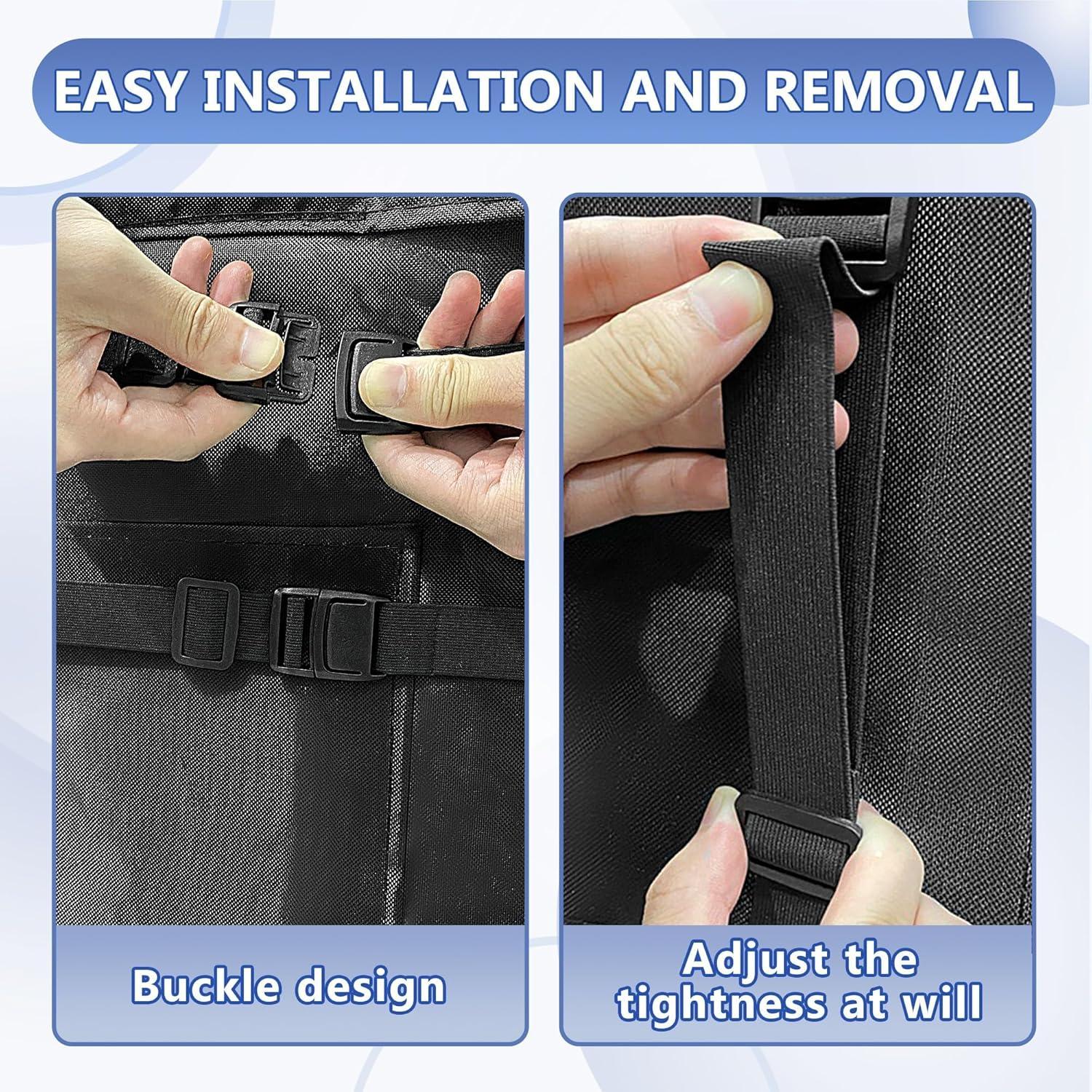 Cojín Lumbar Ergonomico SPRING SEAON Negro con Correas Ajustables