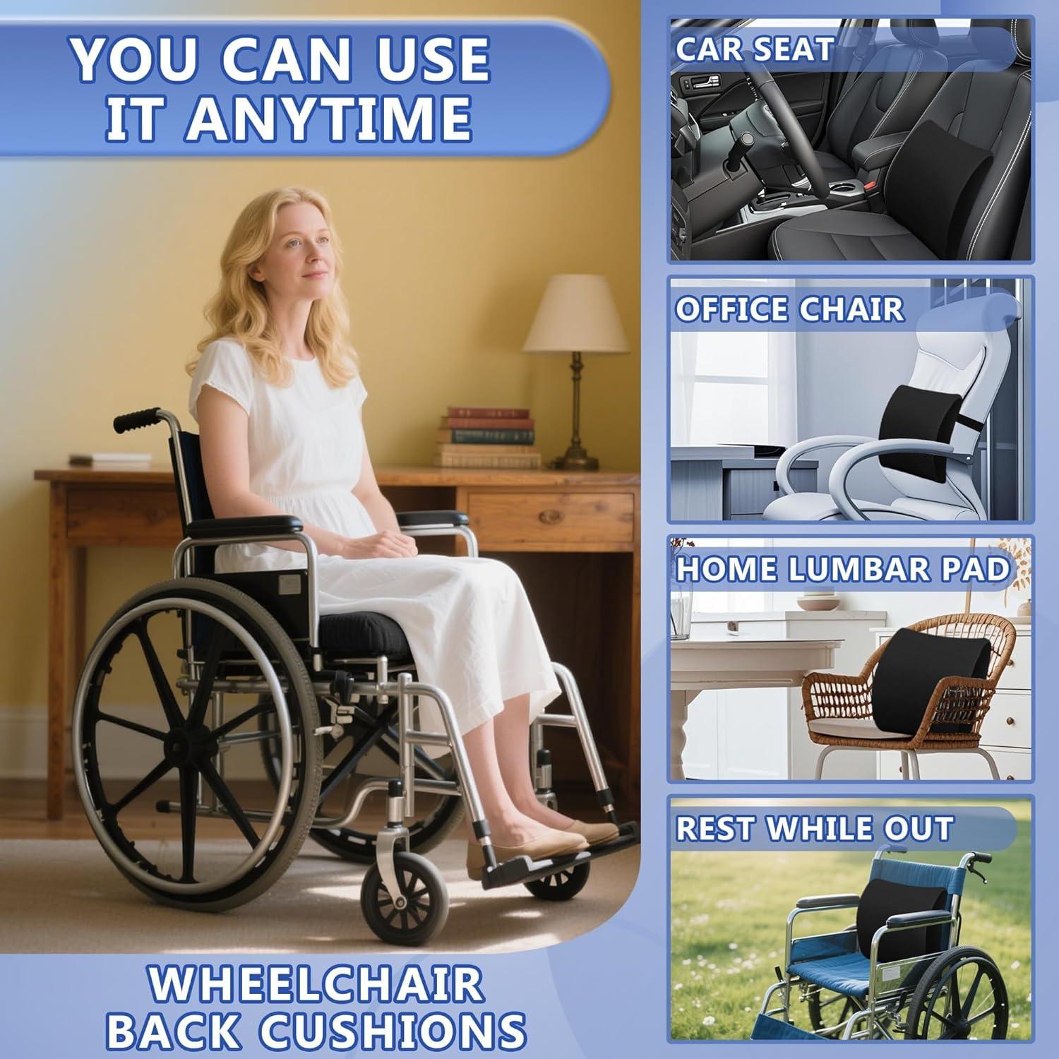 Cojín Lumbar Ergonomico SPRING SEAON Negro con Correas Ajustables