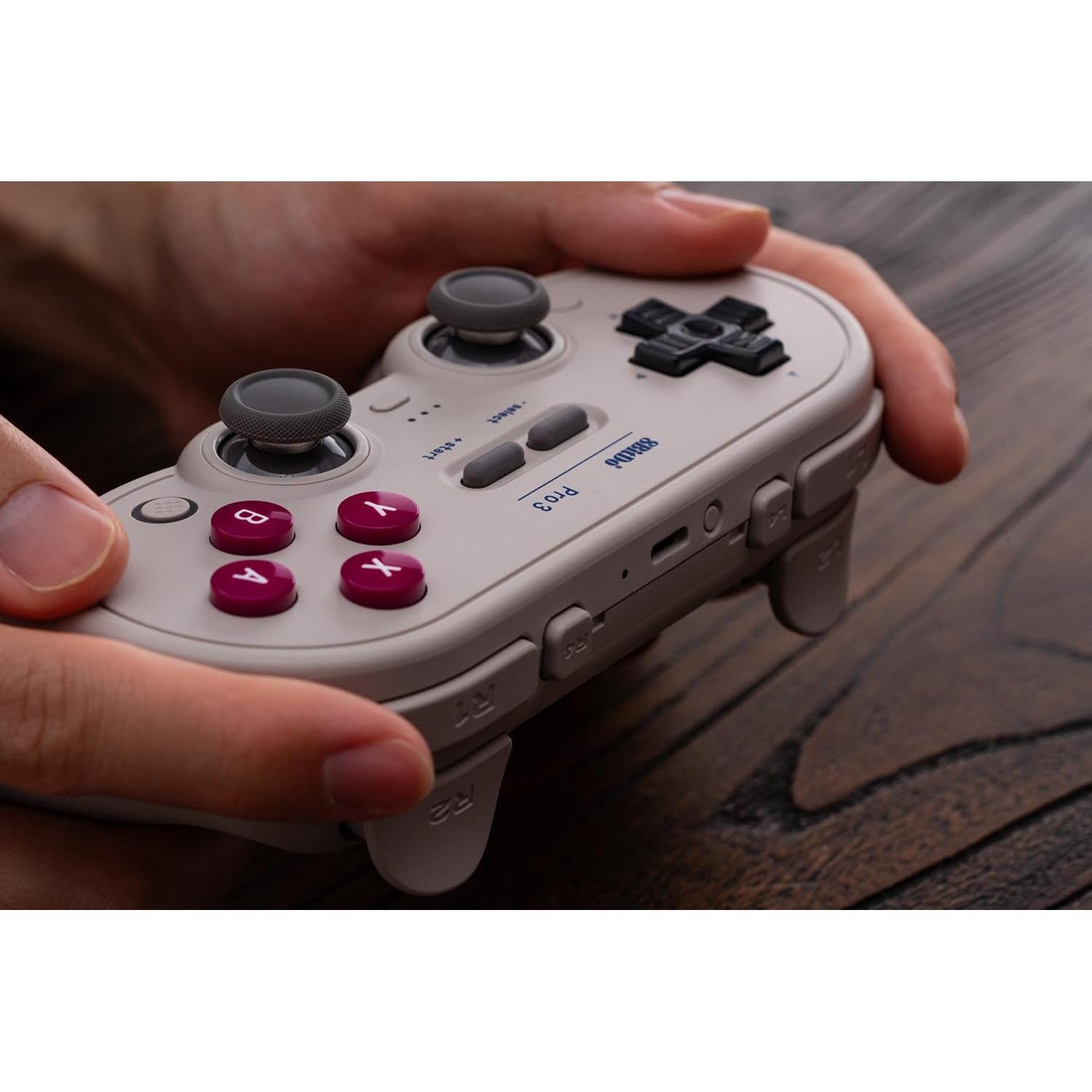 8BitDo Pro 3 Bluetooth Gamepad, Compatible with Switch 1/2, PC, Apple, SteamOS, Android, TMR Joysticks, Hall Effect Triggers, Magnetic Buttons (G Classic)