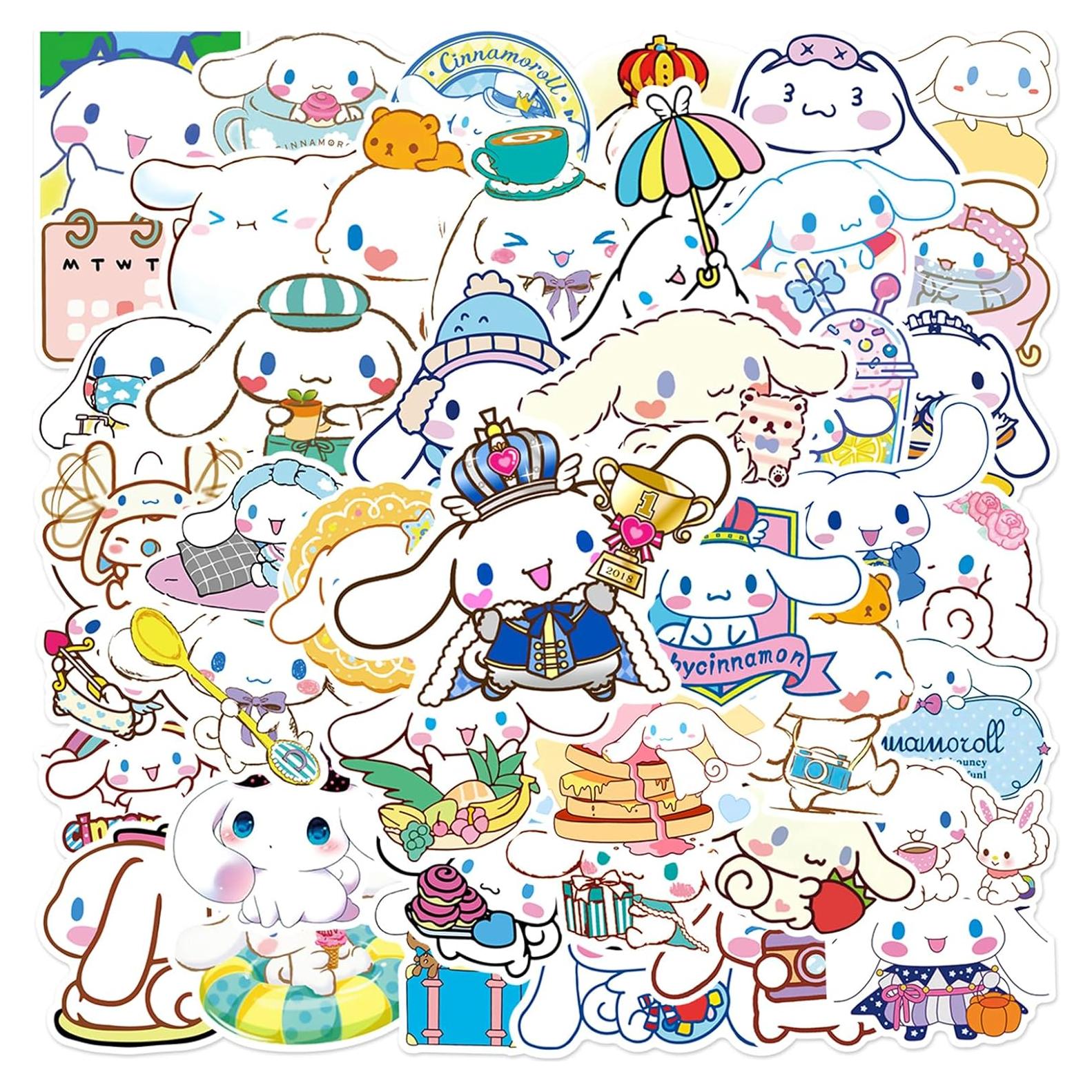 50 Stickers Cinnamoroll RUBANG Impermeables para Laptop y Bicicleta