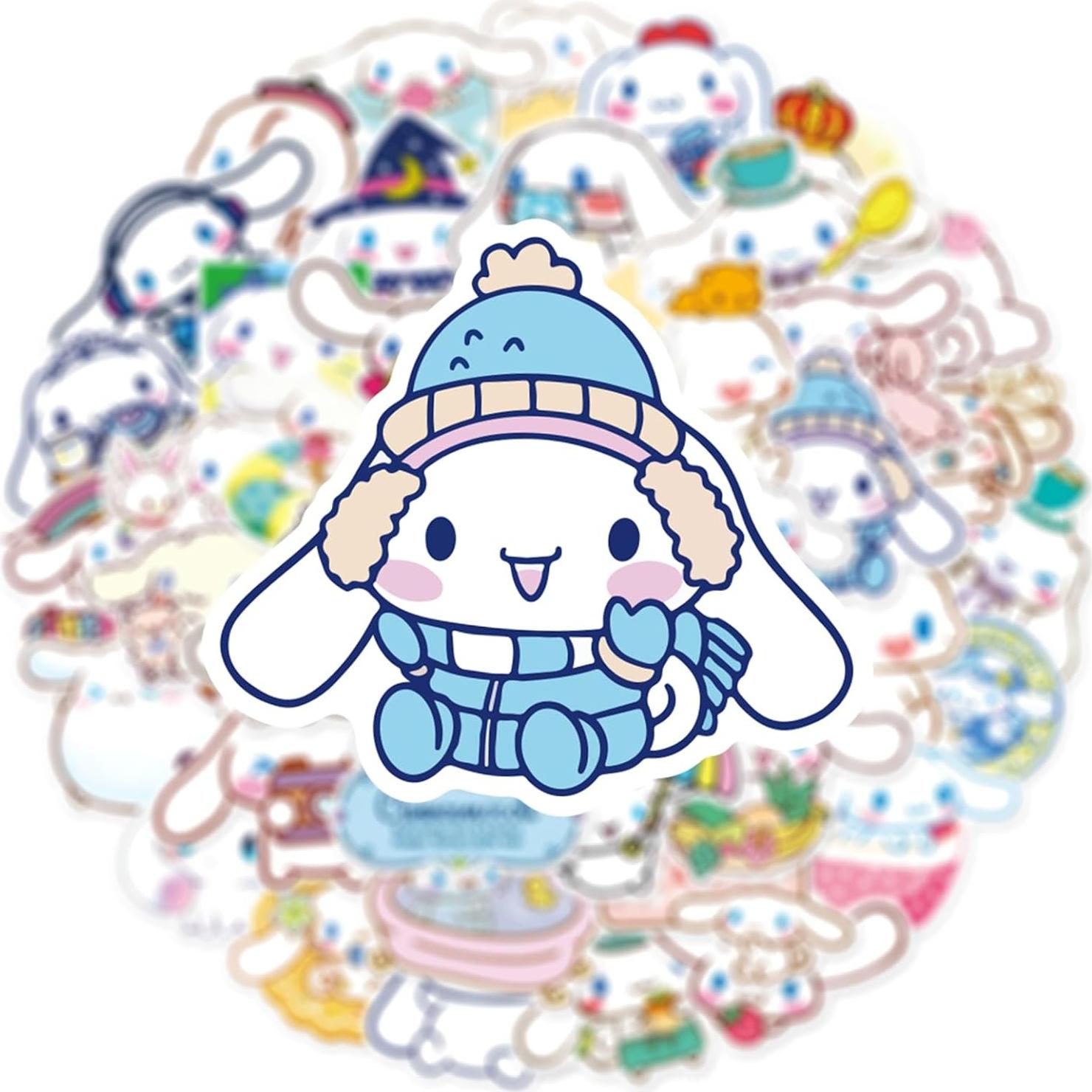50 Stickers Cinnamoroll RUBANG Impermeables para Laptop y Bicicleta
