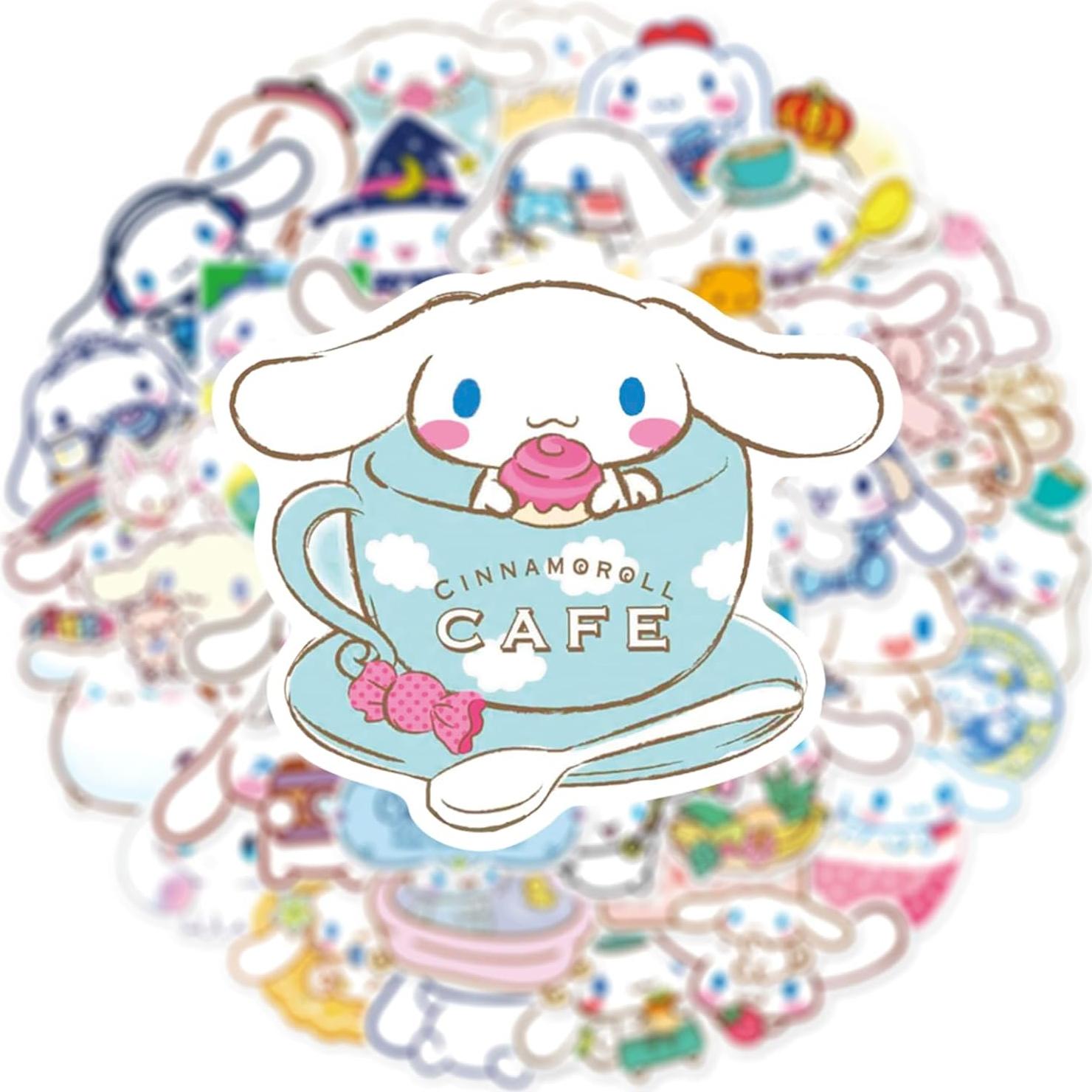 50 Stickers Cinnamoroll RUBANG Impermeables para Laptop y Bicicleta