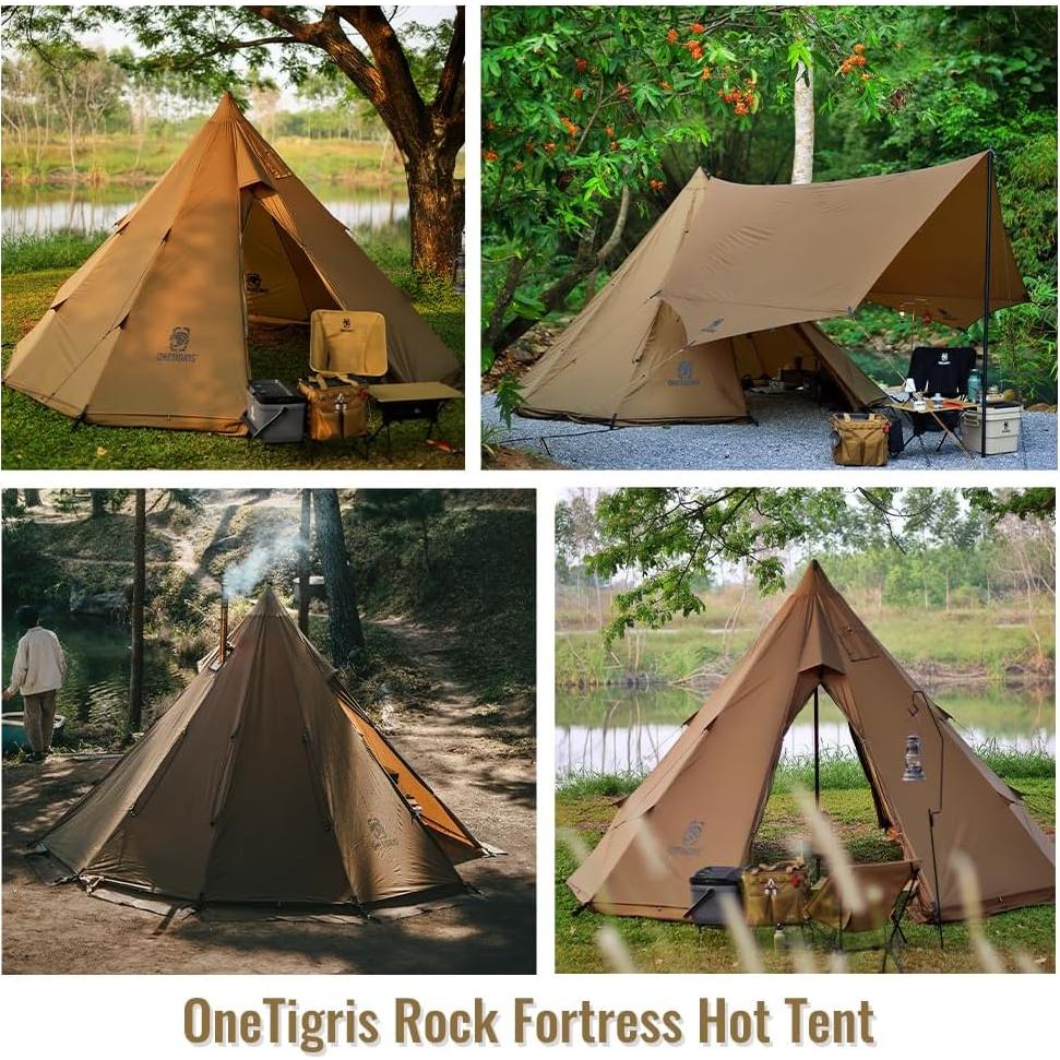 Tienda OneTigris Rock Fortress Tipi 6 Personas Impermeable