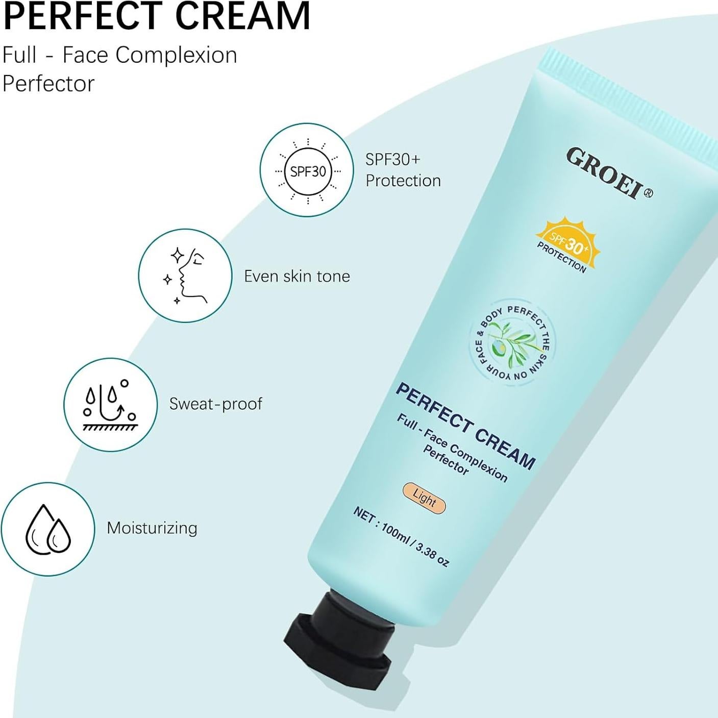 Crema Perfecta BB GROEI 3 en 1 SPF 30 Hidratante Claro