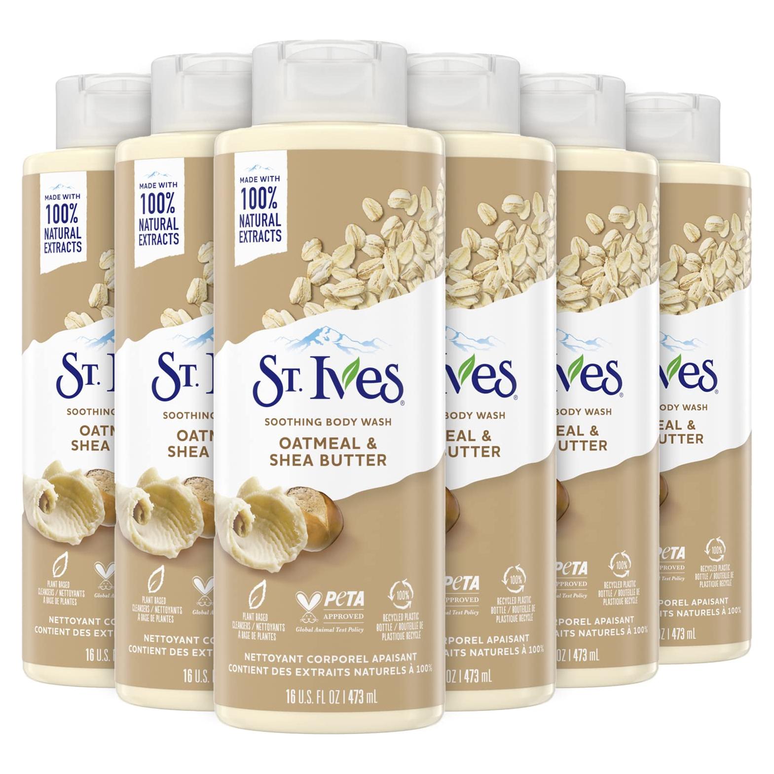 Gel de Ducha St. Ives Avena y Manteca de Karité 6x473ml