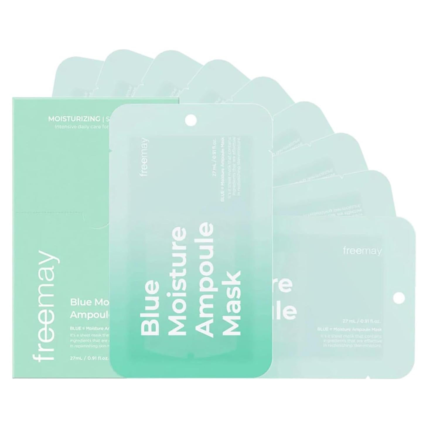 Mascarilla Ampoule Vegana Freemay - Hidratación Intensiva 10 Hojas