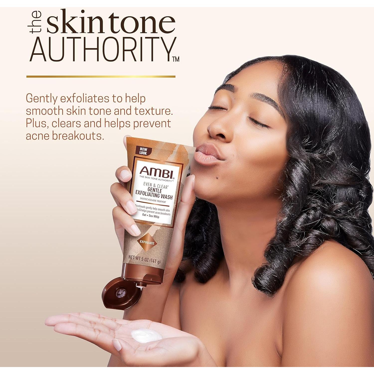 Limpiador Facial Exfoliante Ambi Even & Clear 141.75g