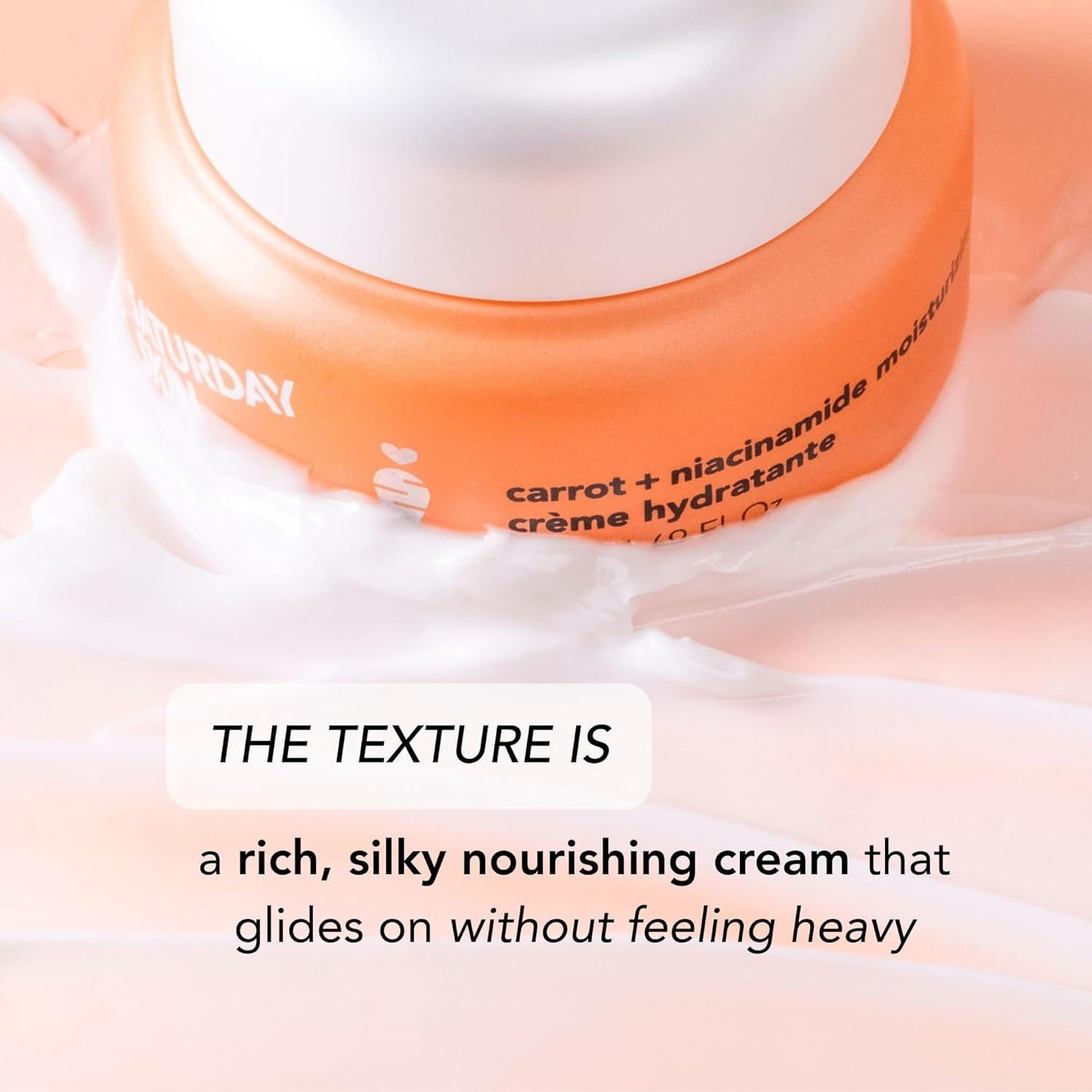 Crema Hidratante Facial Saturday Skin con Zanahoria y Ceramidas 45.6g