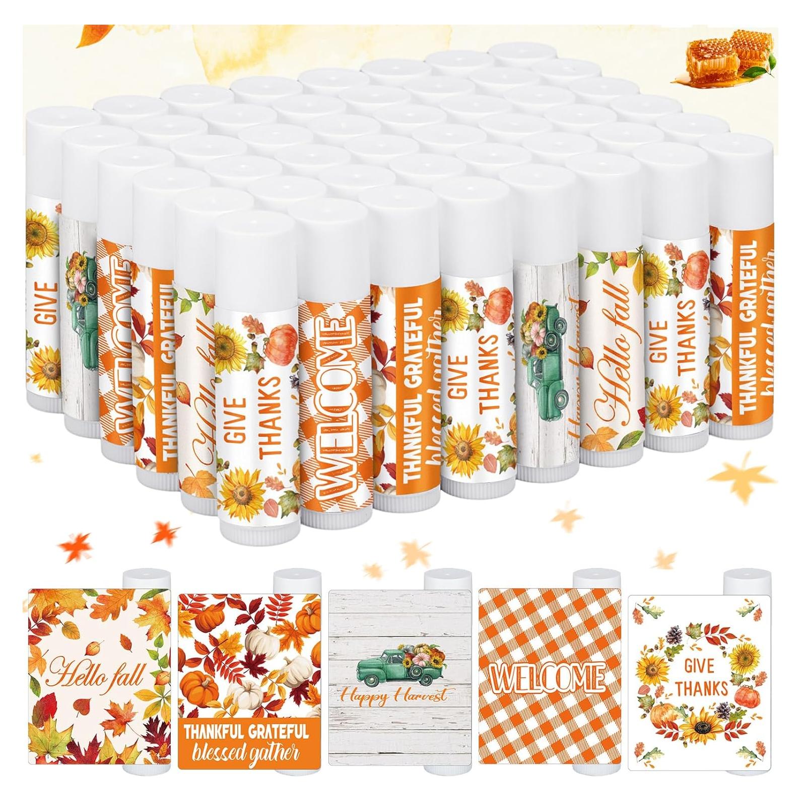 25 Balsamos Labiales Temáticos Otoño Halloween Siifert Sabor Miel