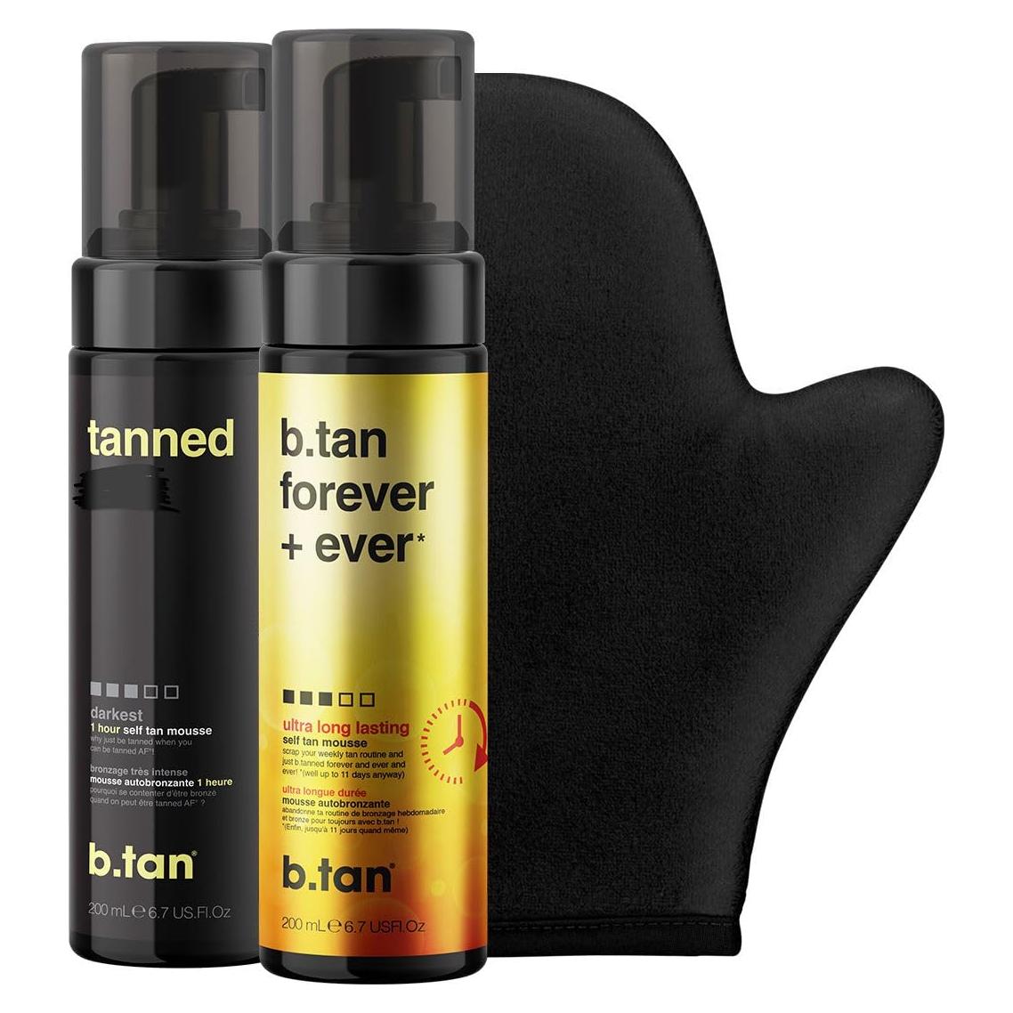 Kit de Autobronceado Oscuro b.tan con Guante Aplicador 540g