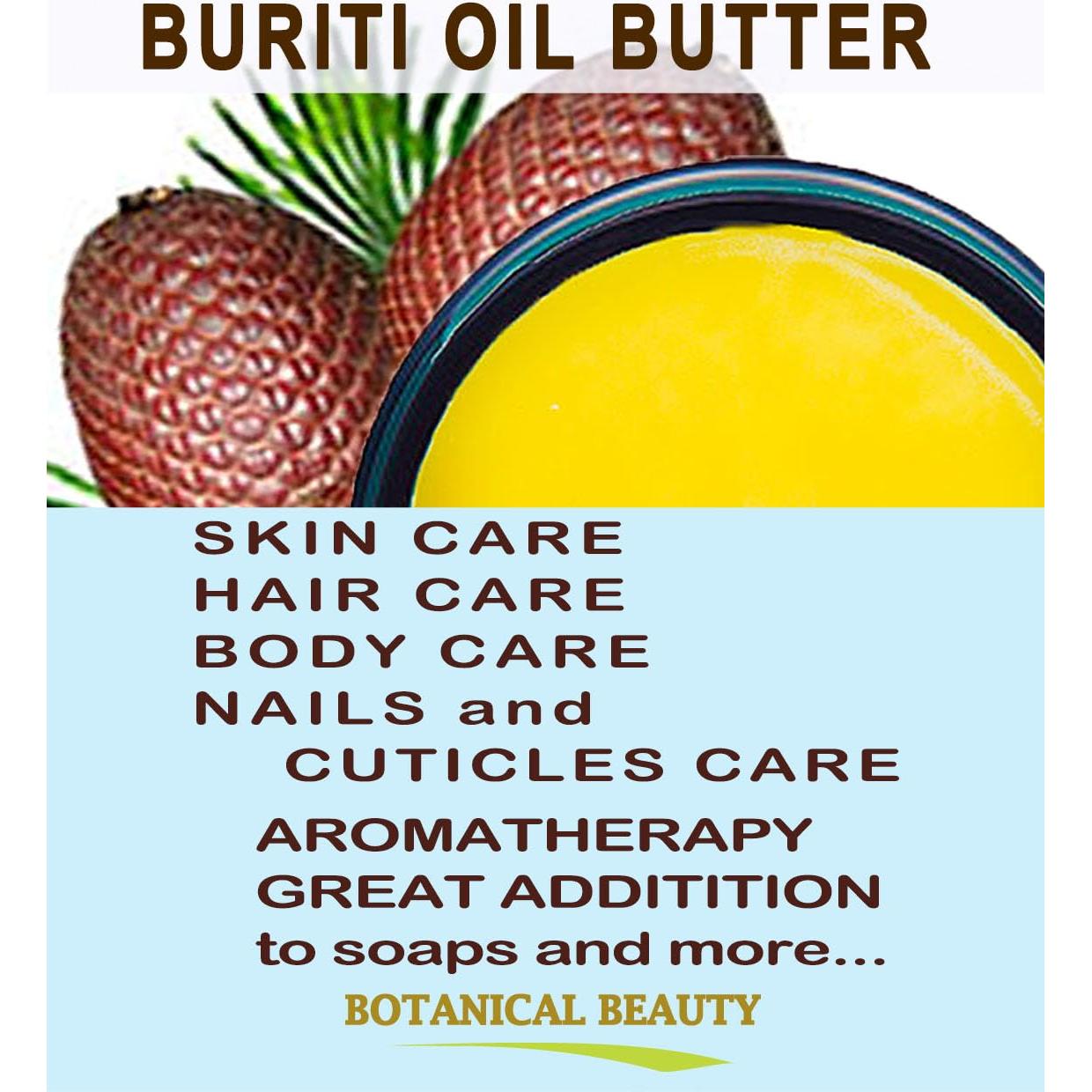 Mantequilla de Aceite de Buriti Pura Natural 118 ml - Cuidado Piel y Cabello