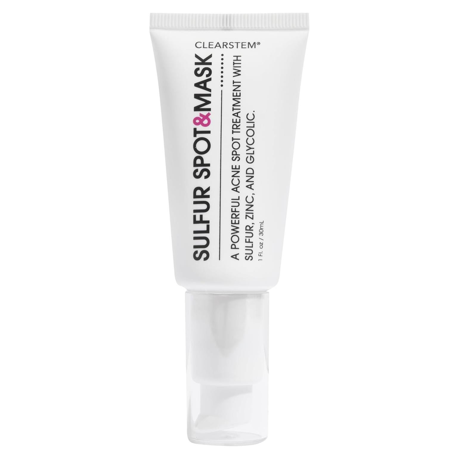 Mascarilla Facial Clearstem Sulfur 30 ml - Arcilla Kaolin y Ácido Glicólico