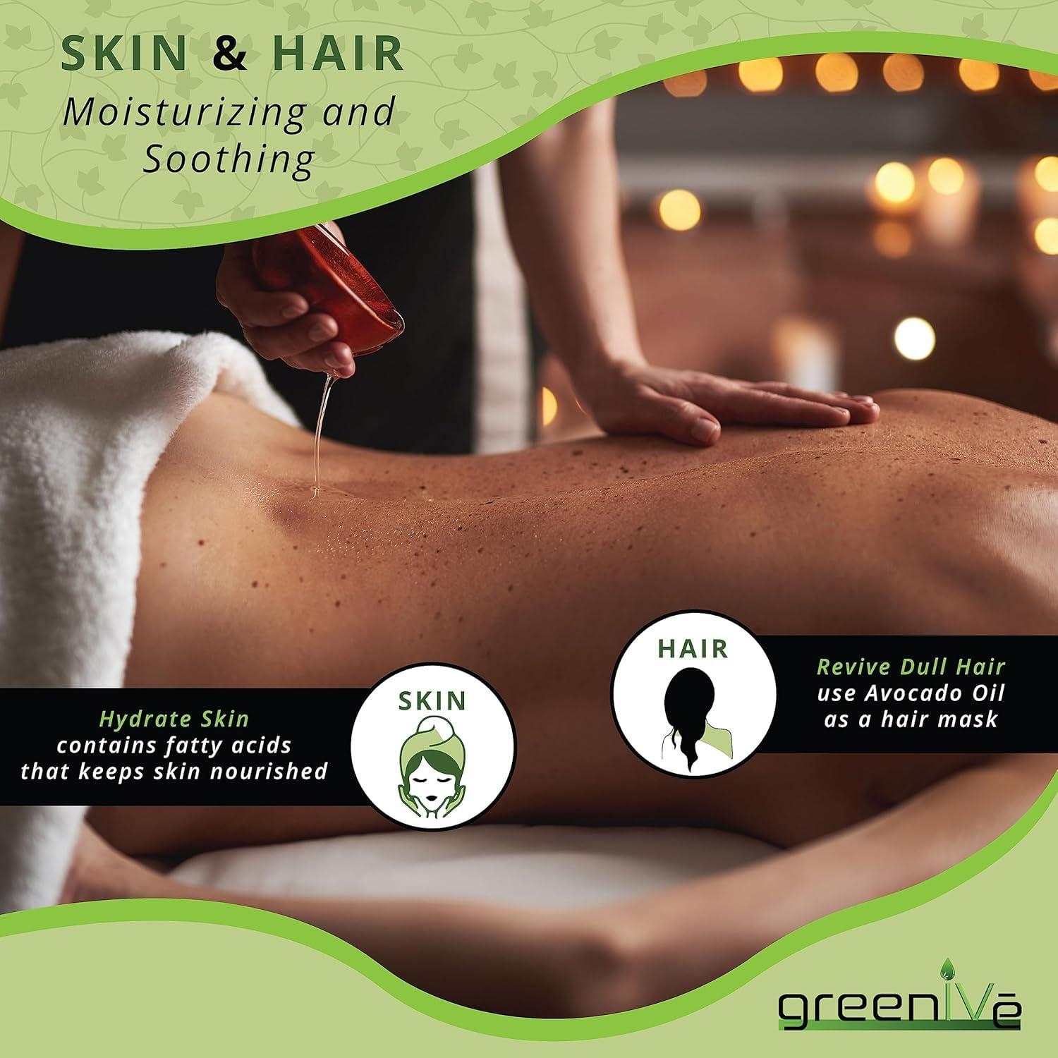 Aceite de Aguacate GreenIVe 100% Puro 473ml Prensado en Frío