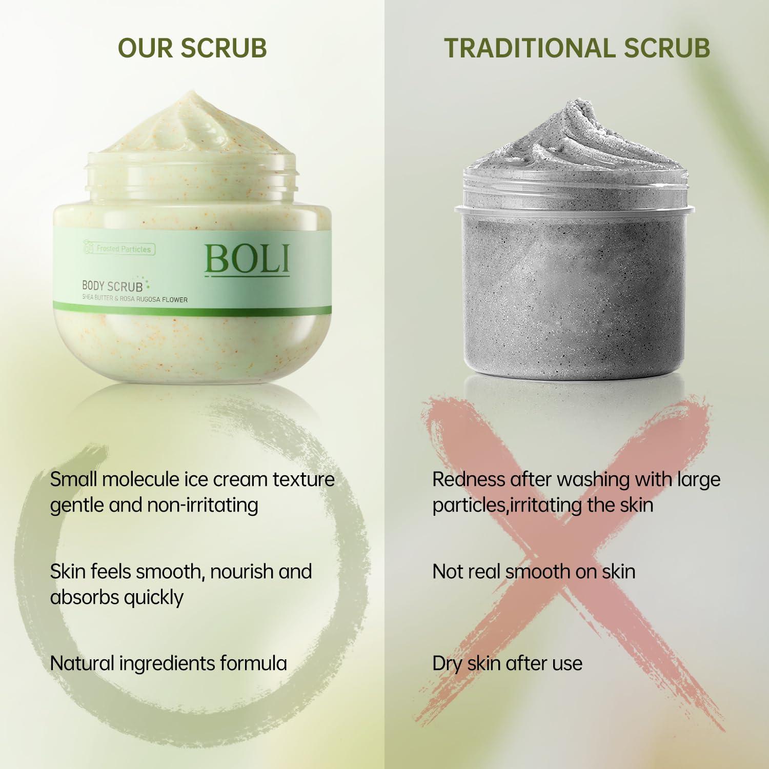 Exfoliante Corporal BOLI Manteca de Karité 250g Suavidad