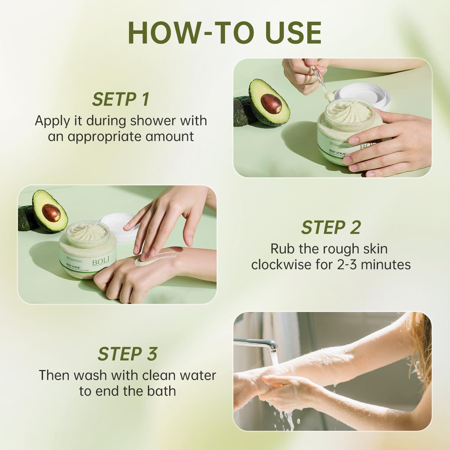 Exfoliante Corporal BOLI Manteca de Karité 250g Suavidad