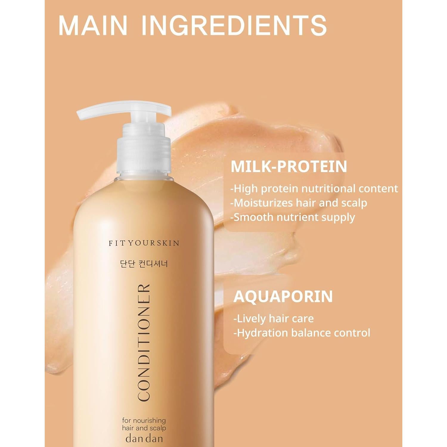 Acondicionador Nutritivo DAN DAN 500 ml - pH 5.5, Control de Frizz