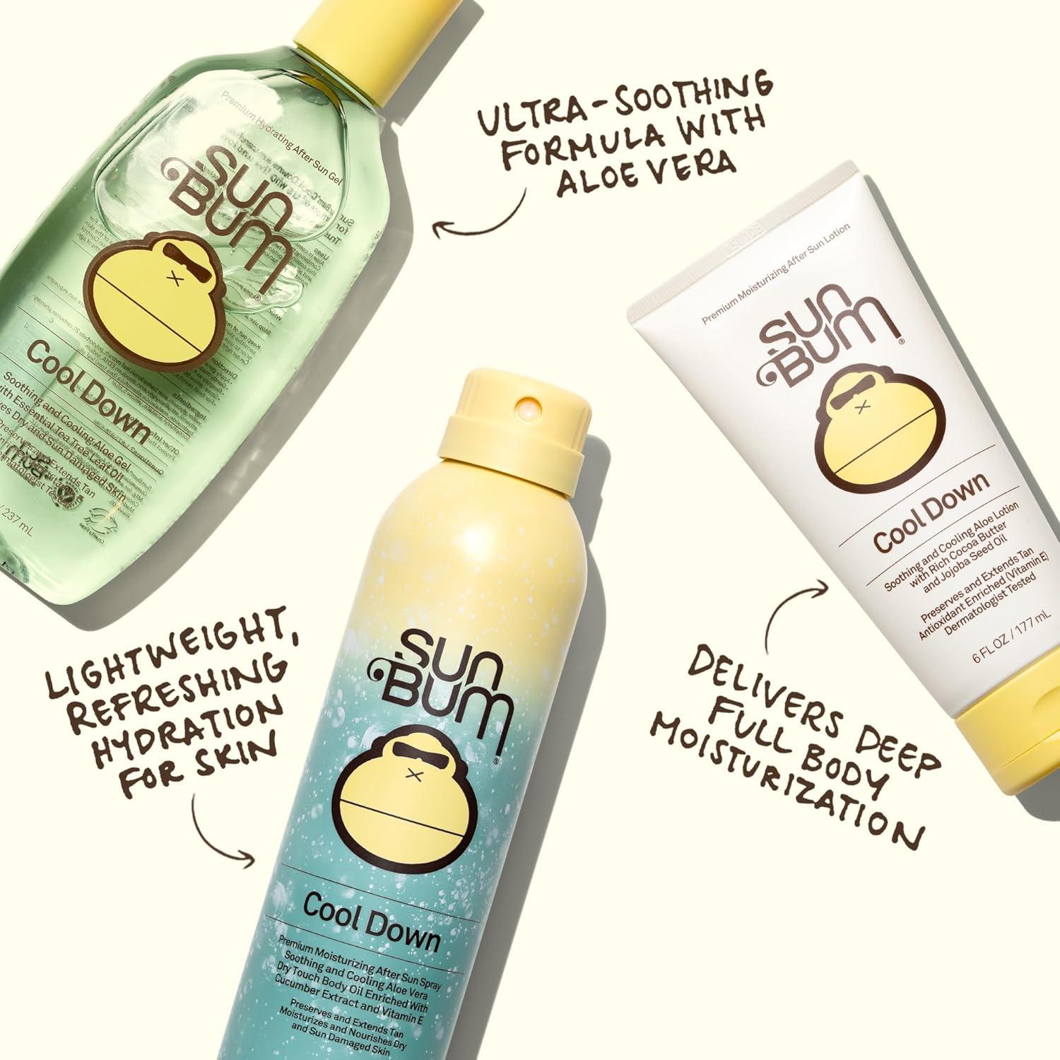 Gel de Aloe Vera Cool Down Sun Bum 236.6 ml - Alivio Quemaduras