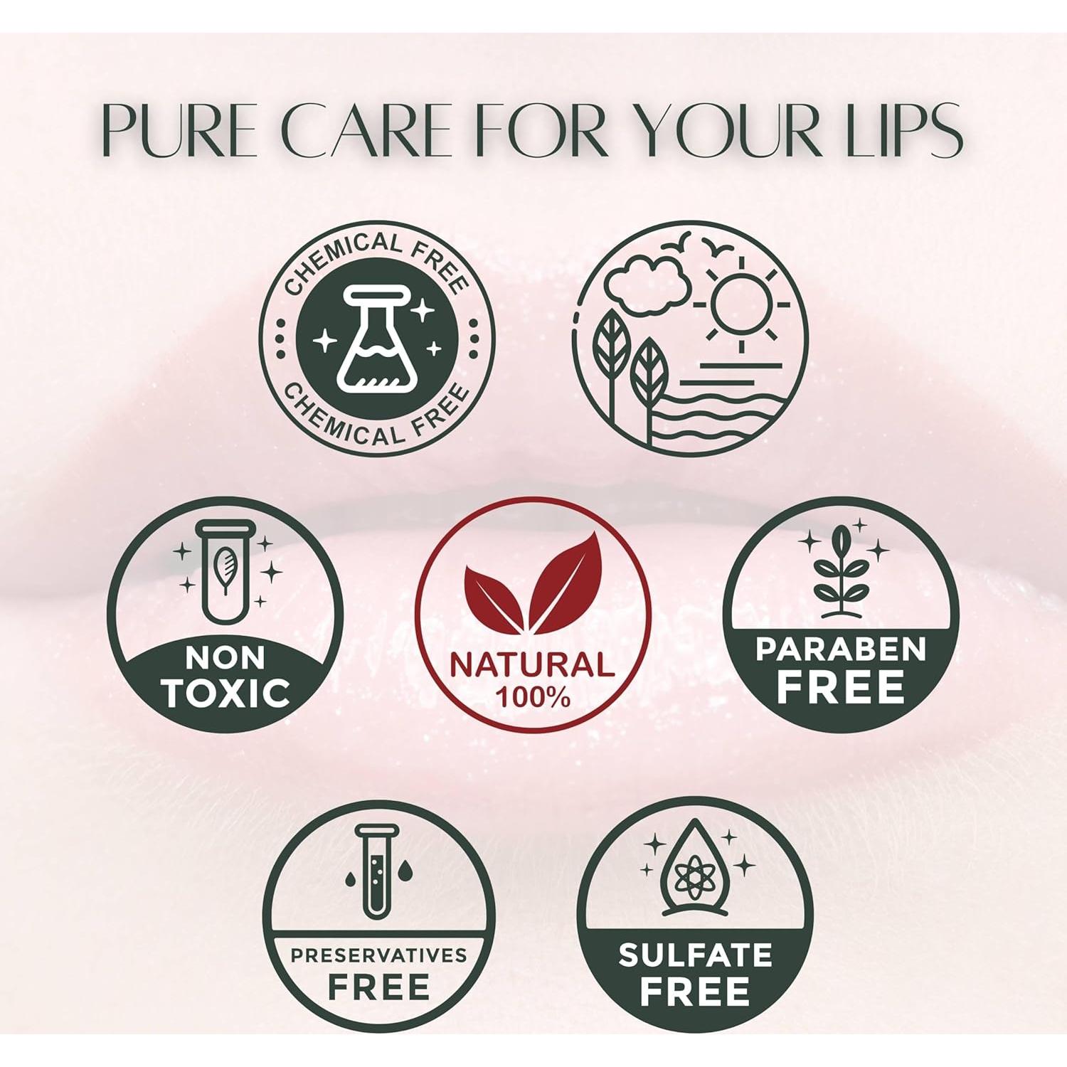 Bálsamo Labial Natural Lather Green Amaretto 3 Unidades