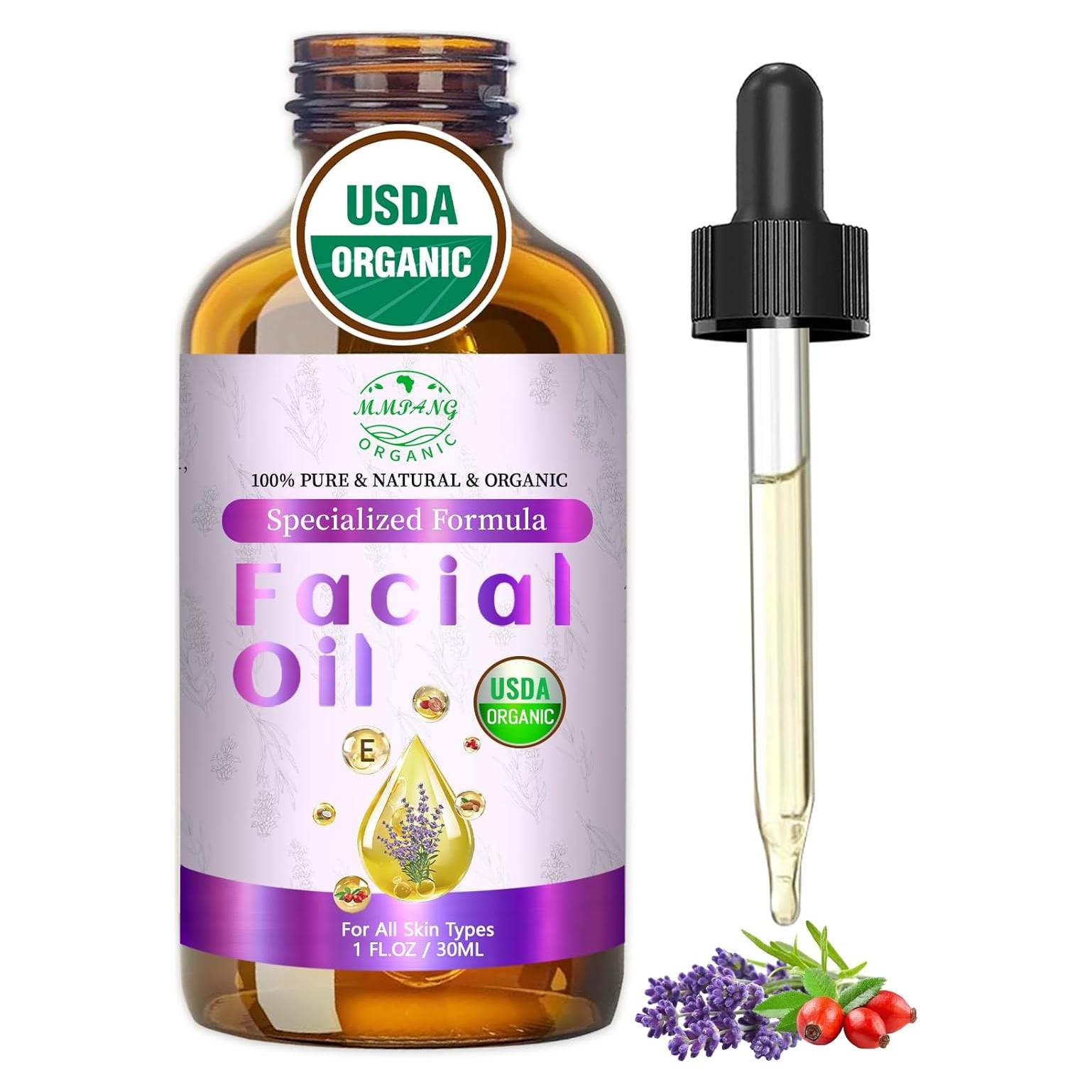 Aceite Facial Orgánico MMPANG 30ml - Antienvejecimiento Hidratante