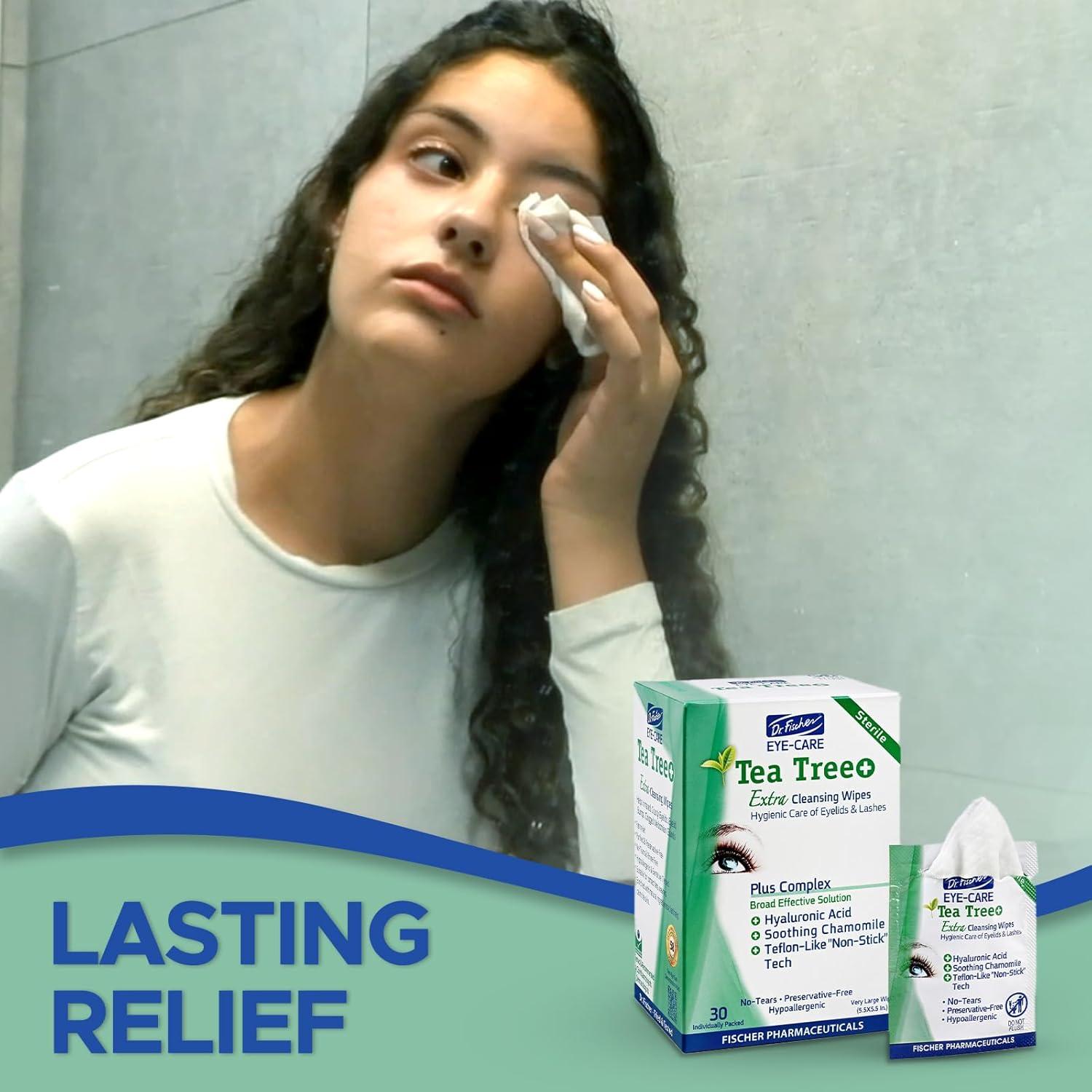 Toallitas desmaquillantes Dr. Fischer con aceite de árbol de té - 30 unidades