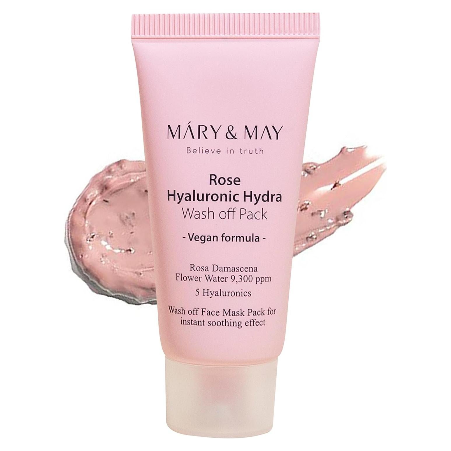 Máscara Hidratante Vegana Mary&May con Pétalos de Rosa 28.5g