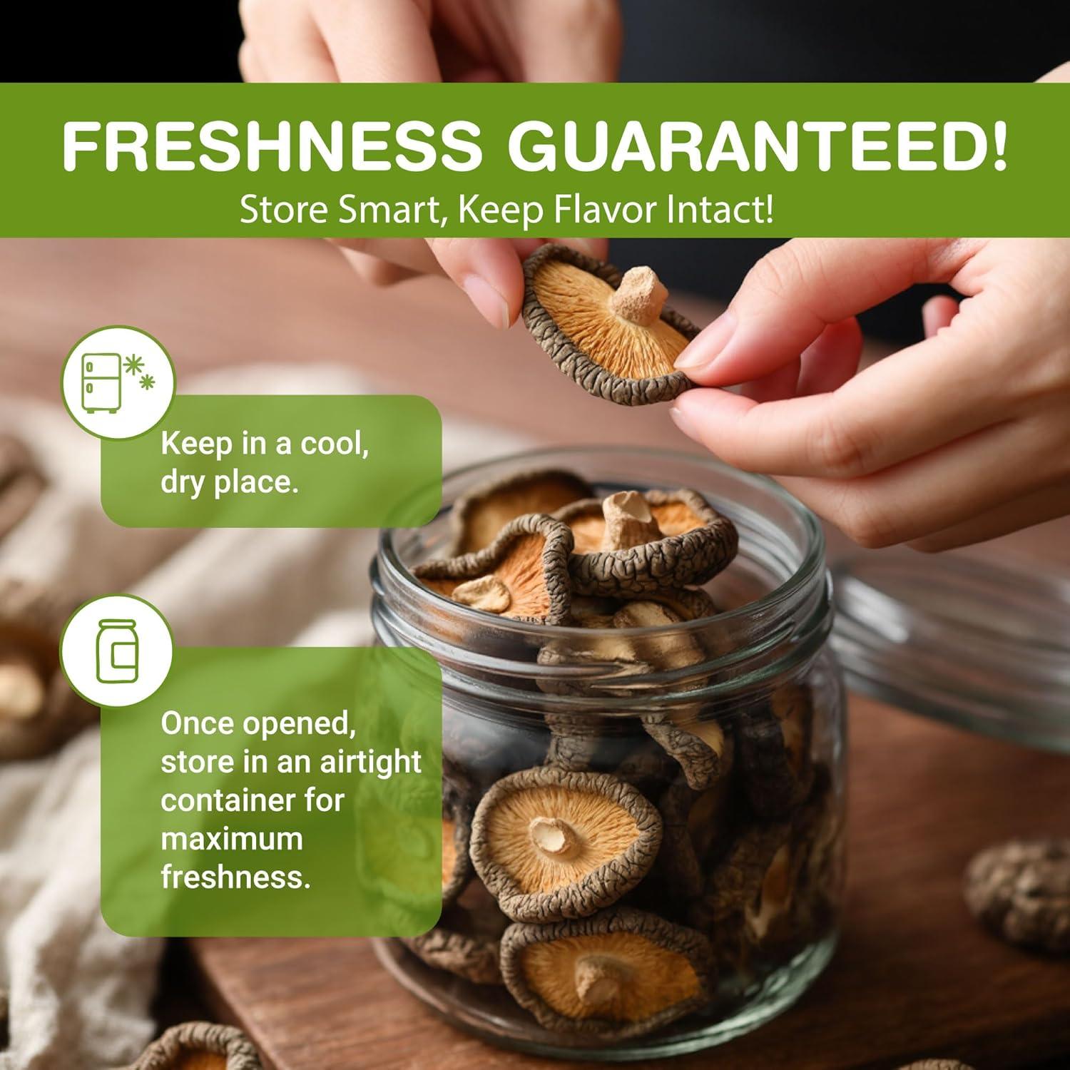 Champiñones Shiitake Secos Orgánicos Casa de Champiñones 28g