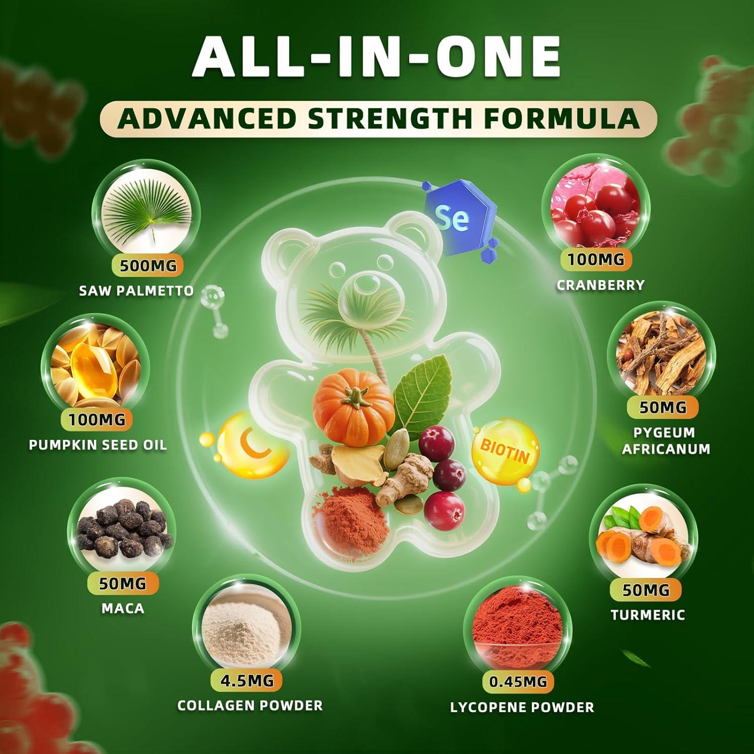 Gominolas Saw Palmetto Lukaree 15 en 1 - 60 Unidades