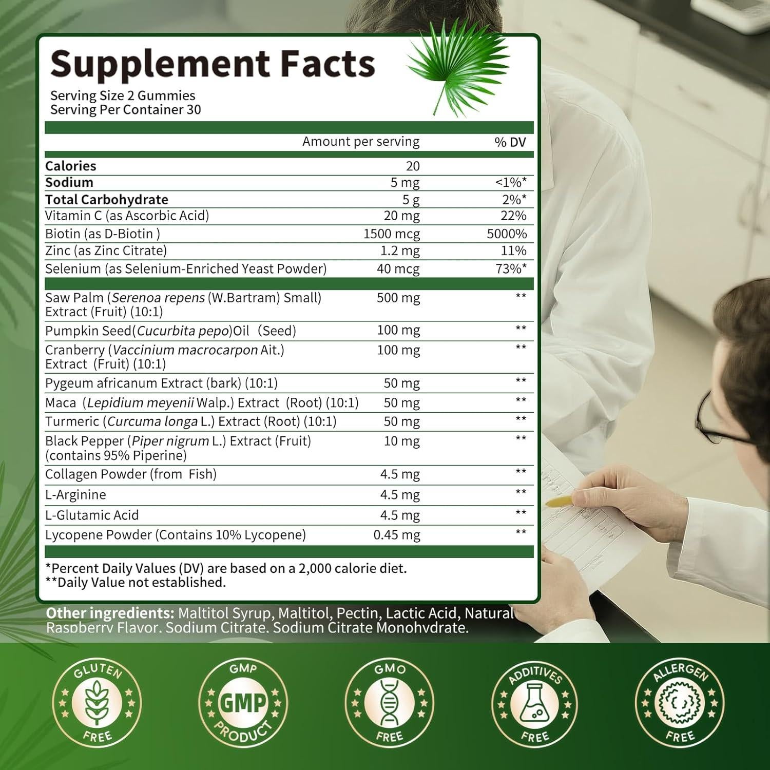 Gominolas Saw Palmetto Lukaree 15 en 1 - 60 Unidades