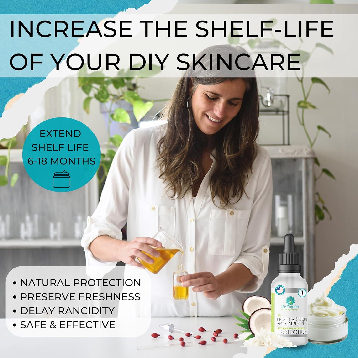 Leucidal SF Completo 30 ml - Conservante Natural para Cosméticos