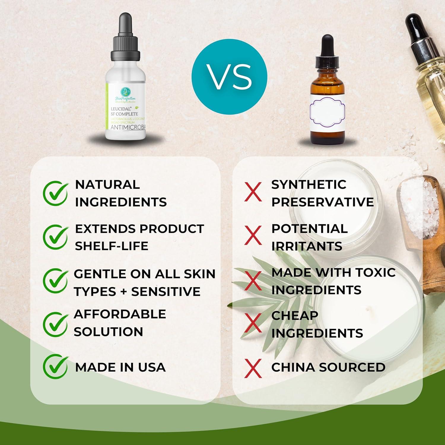 Leucidal SF Completo 30 ml - Conservante Natural para Cosméticos