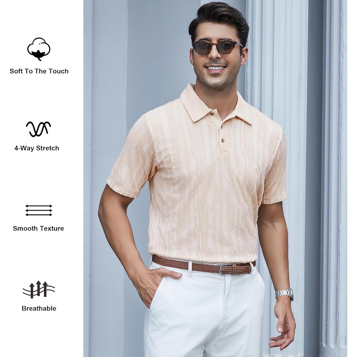 Camisa de Golf Sin Costuras Alex Vando Hombre Secado Rápido