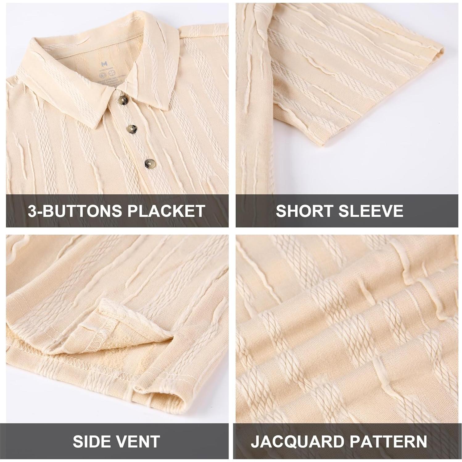 Camisa de Golf Sin Costuras Alex Vando Hombre Secado Rápido