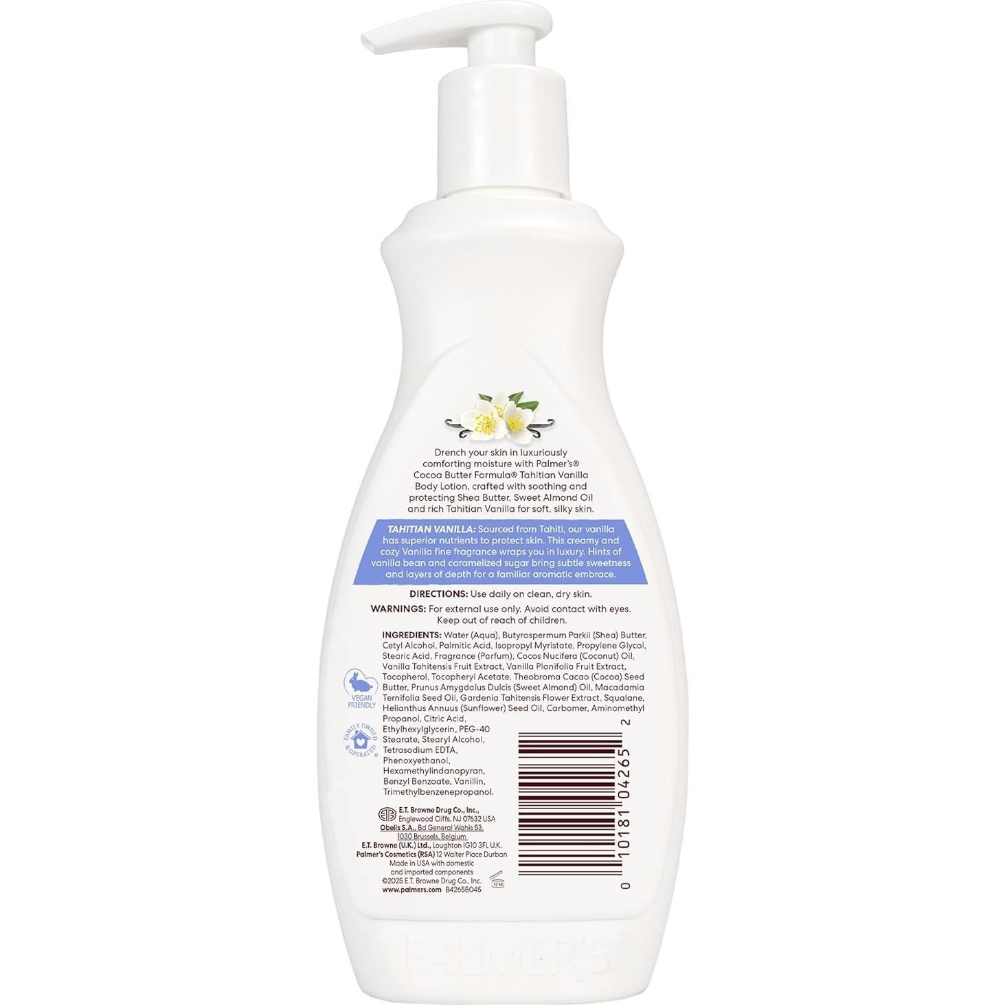 Loción Corporal Palmer's Manteca de Cacao 382.7 g Vainilla