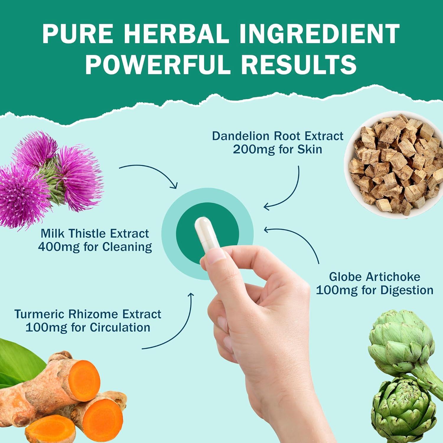 Suplemento Detoxificador de Hígado NYO3 200mg 60 Cápsulas