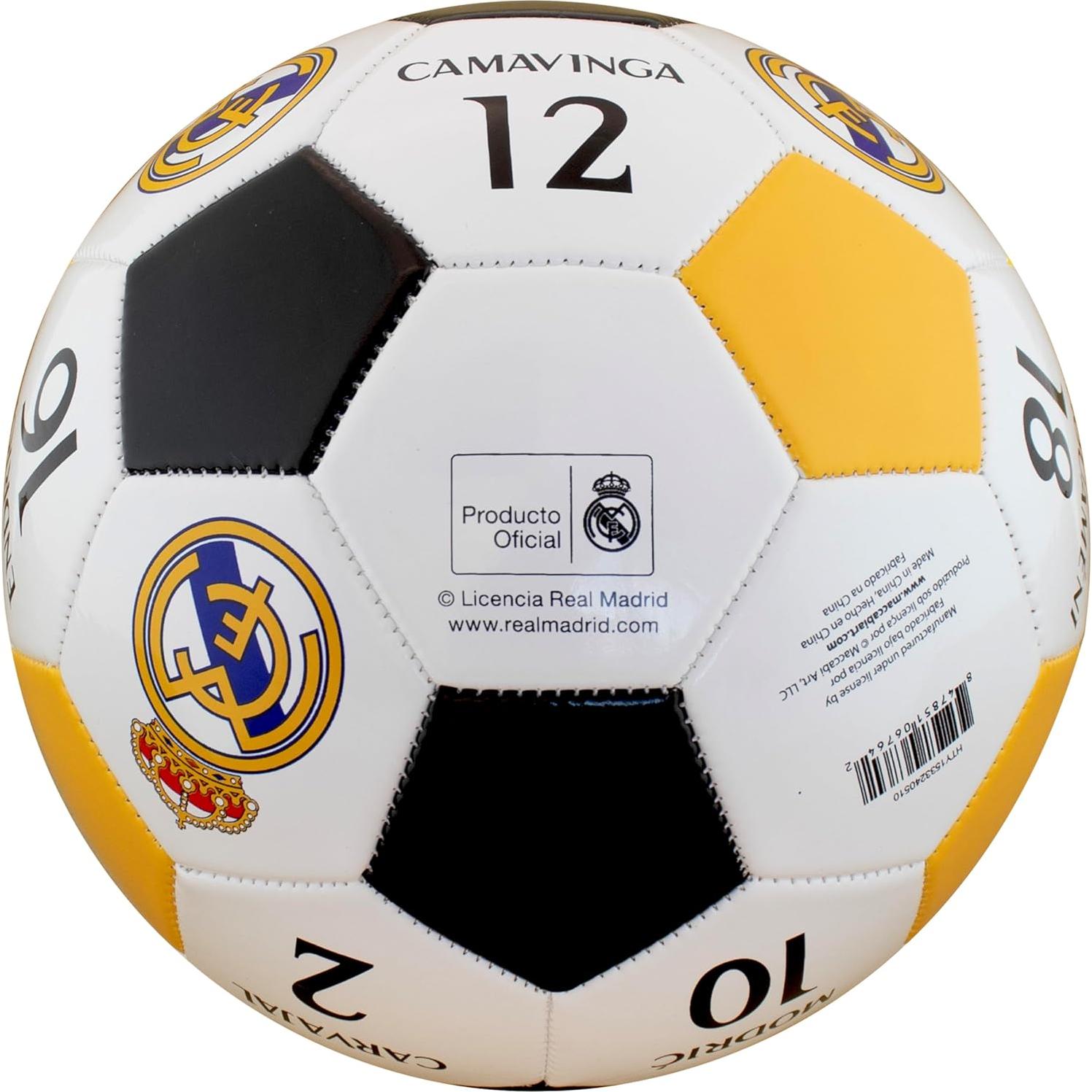Balón de Fútbol Oficial Maccabi Real Madrid Tamaño 5