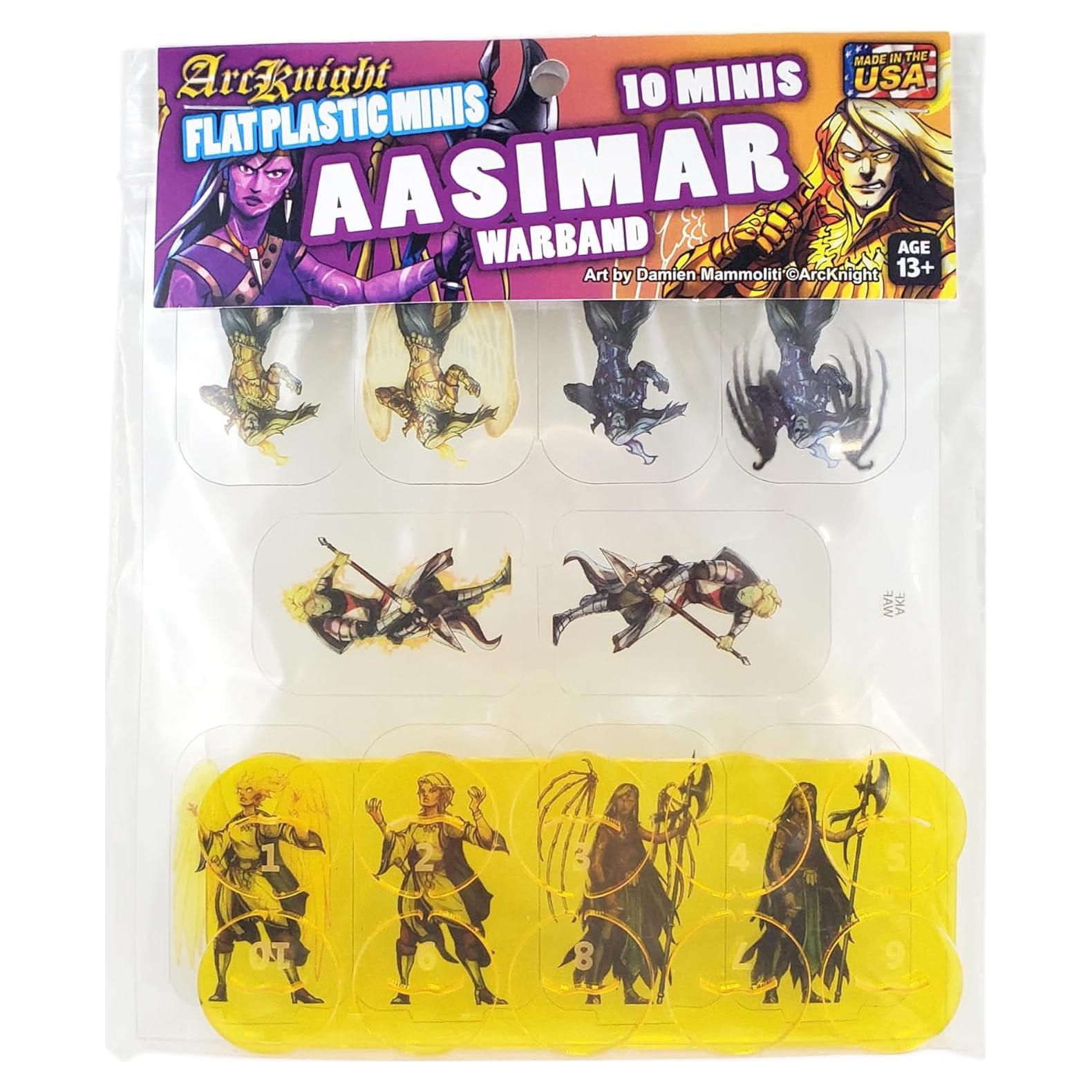 Miniaturas Planas de Plástico Arcknight Aasimar 10p para D&D