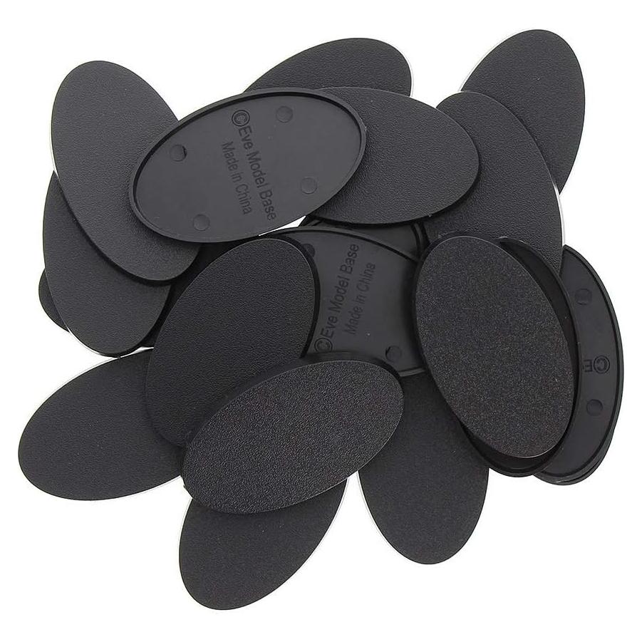Bases de Plástico Evemodel MB660 60x35mm para Miniaturas - 20 Piezas