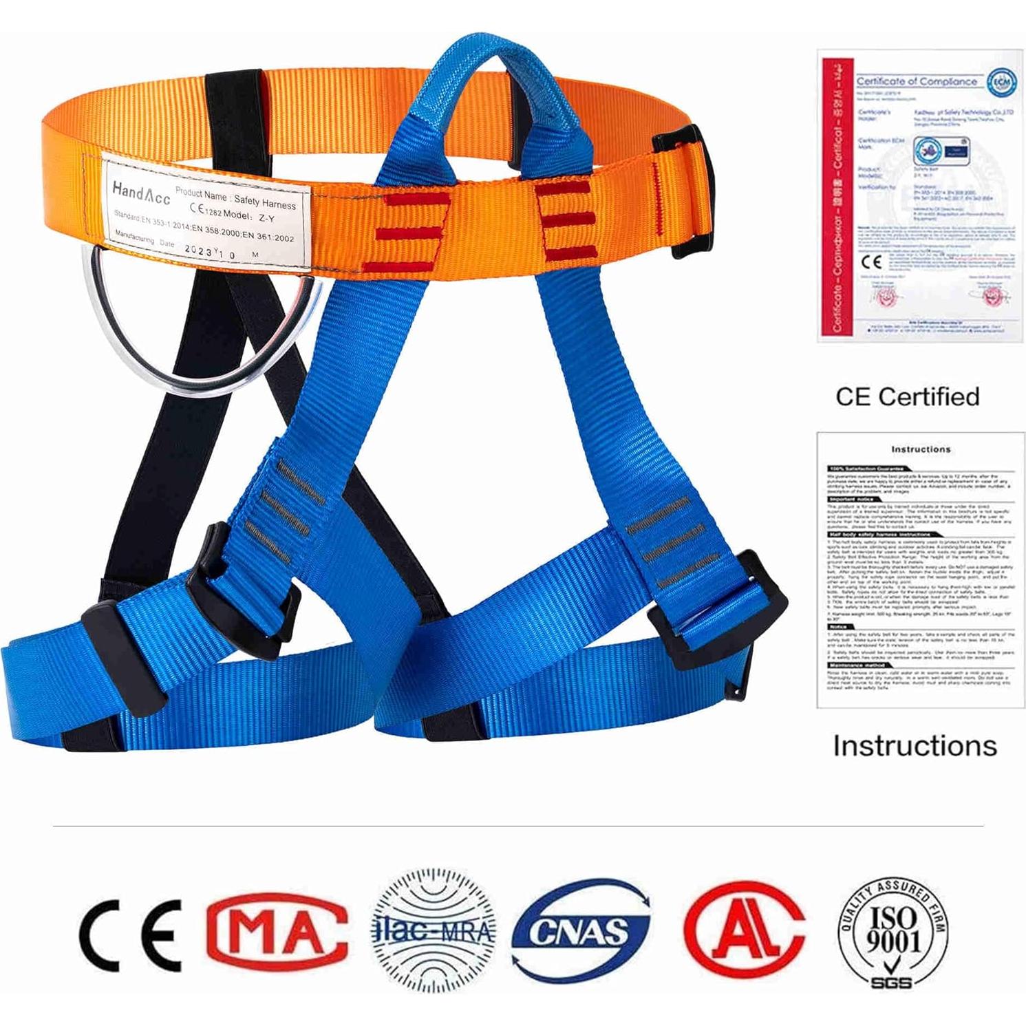 Cinturón de Seguridad HandAcc ZH004 para Escalada y Tirolesa