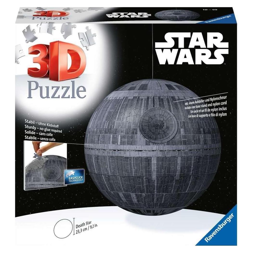 Rompecabezas 3D Ravensburger Star Wars Estrella de la Muerte 540 Piezas