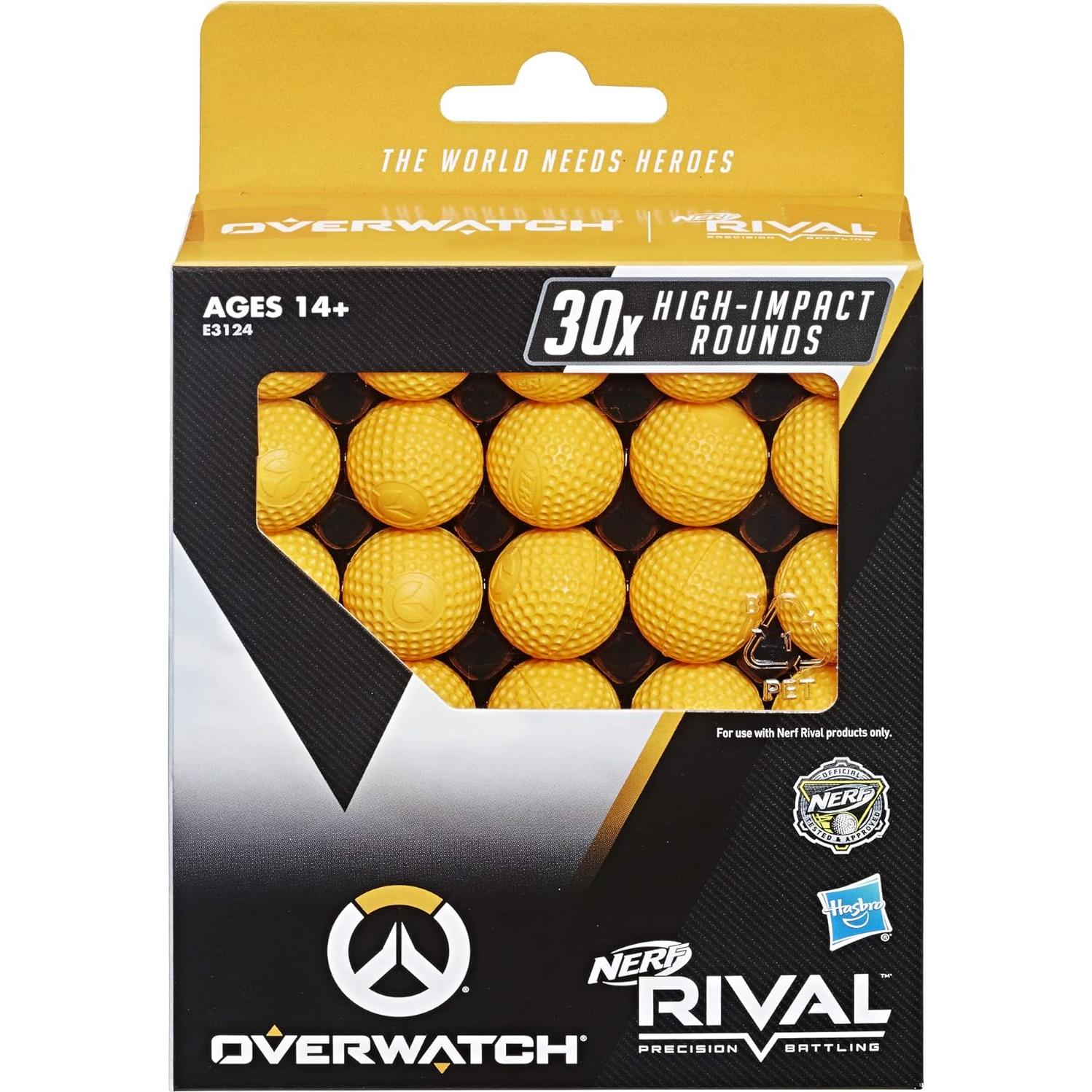Paquete de 30 Rondas Nerf Rival Overwatch - Recarga Compatible
