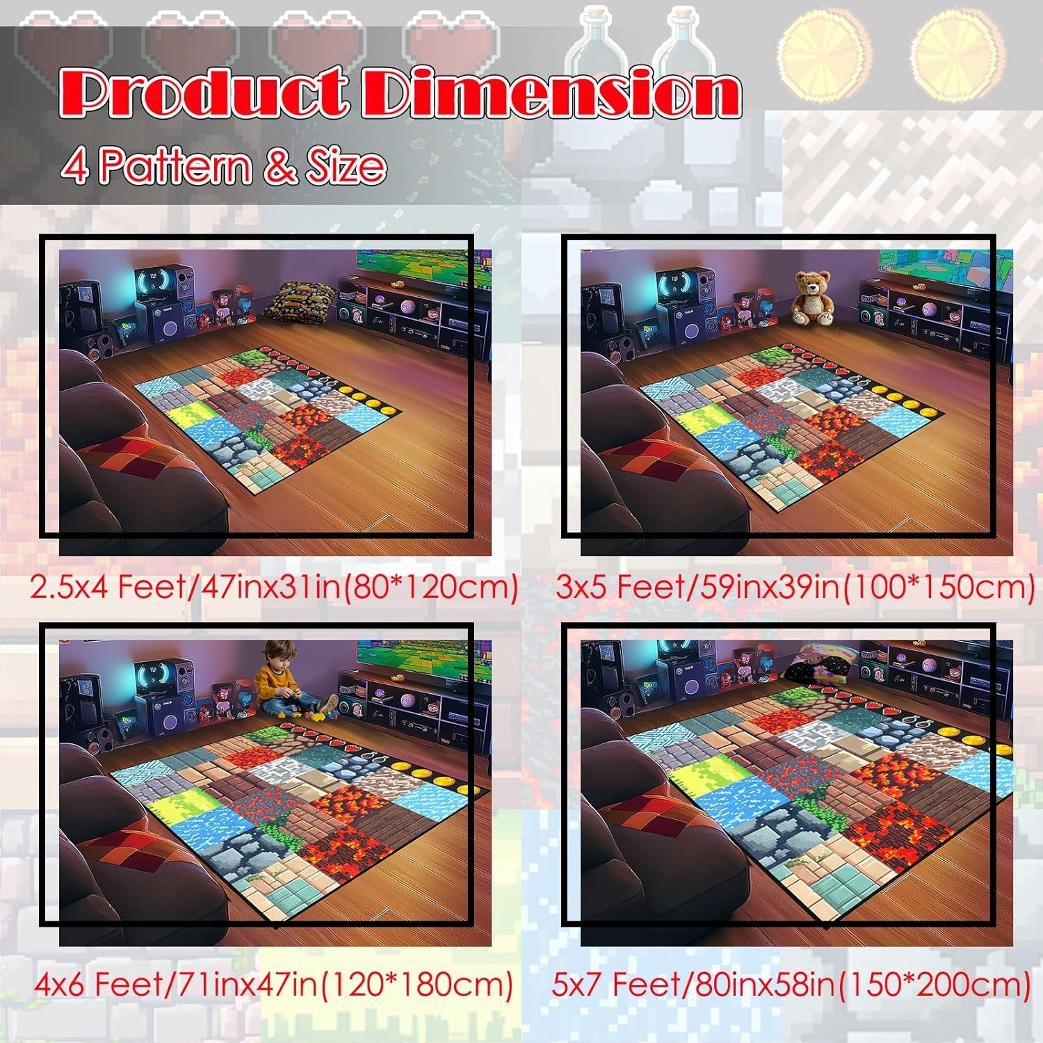 Alfombra de Juego OGPJKEQR 0.76m x 1.22m Multi Colorida