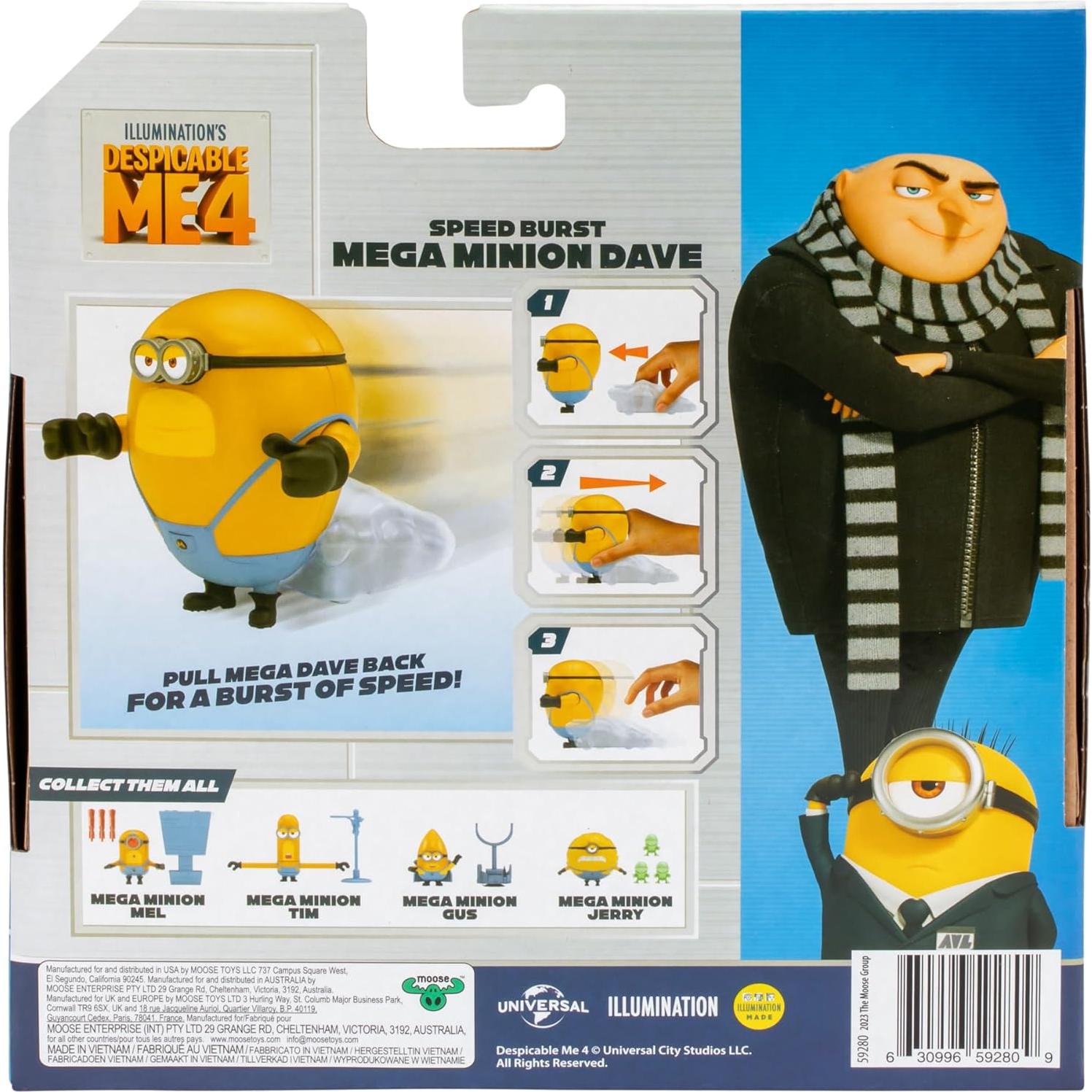 Figura de Acción Mega Minion Dave Aceleración - Mi Villano Favorito 4