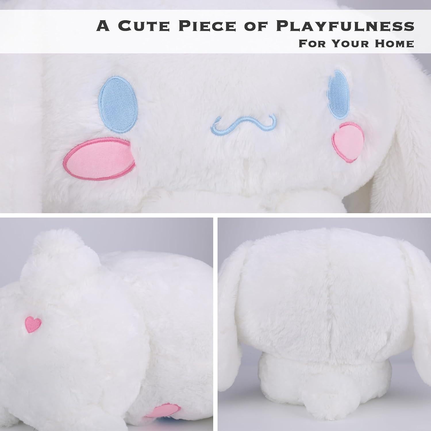 Peluche Kawaii Juju Blanco 50 cm - Animal Suave y Abrazable