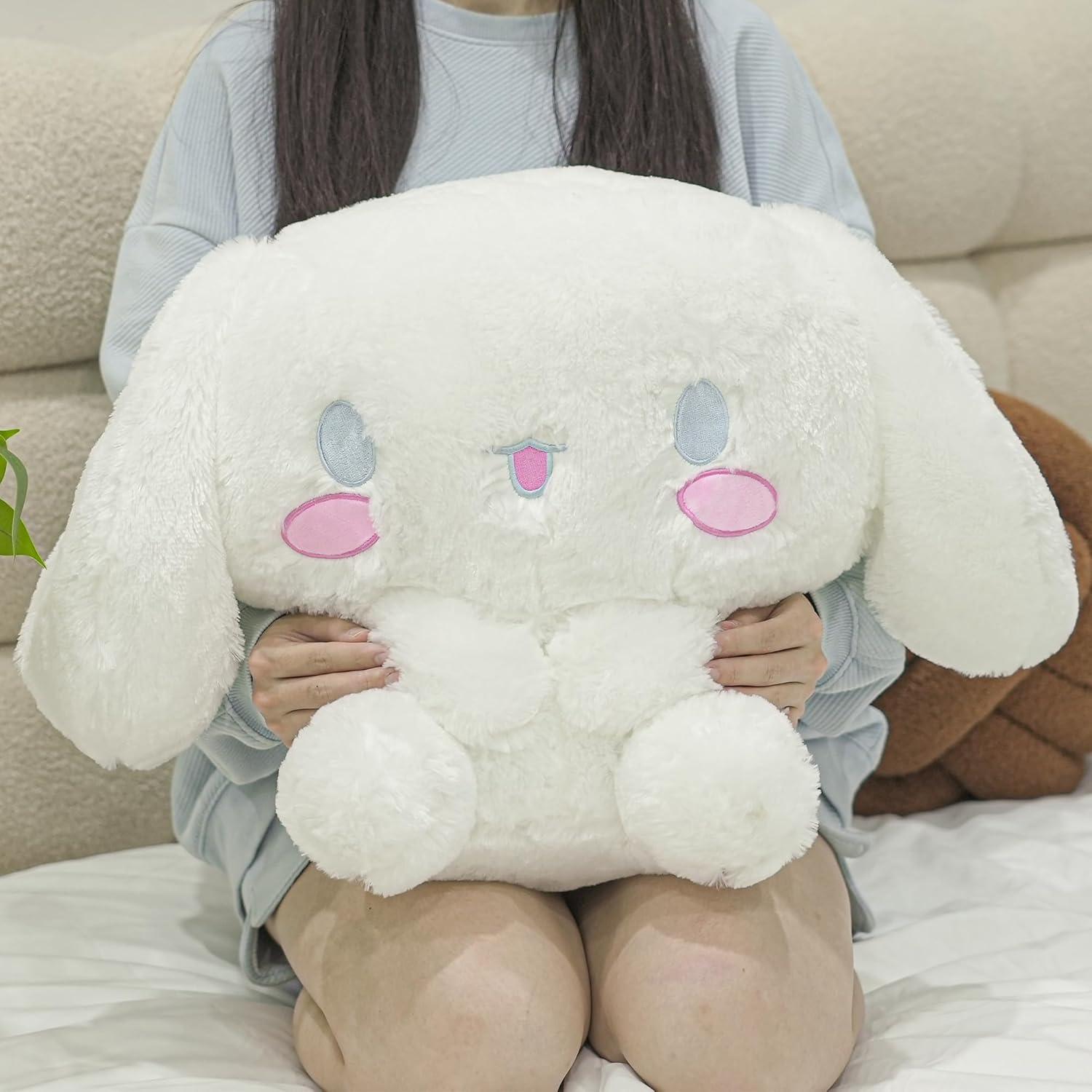 Peluche Kawaii Juju Blanco 50 cm - Animal Suave y Abrazable