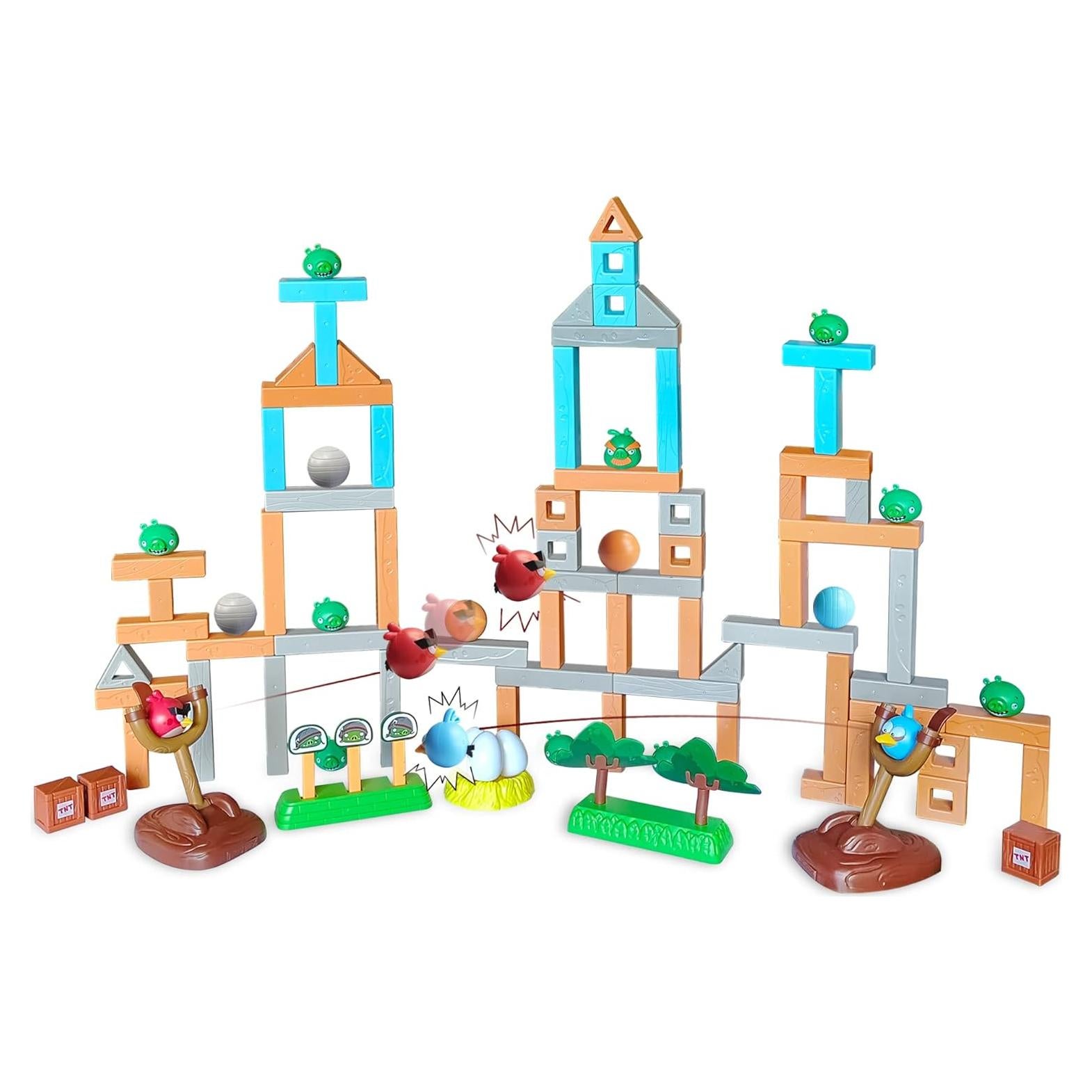 Conjunto de Juguetes Angry Birds 97pcs Construcción y Lanzamiento