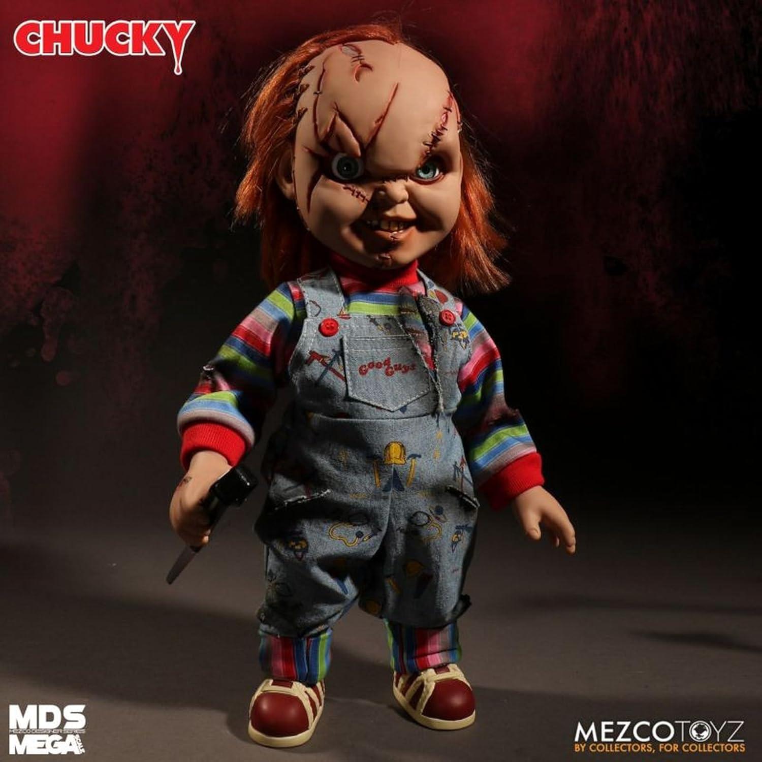 Figura de Acción Chucky Mezco 38 cm Hablante para Coleccionistas