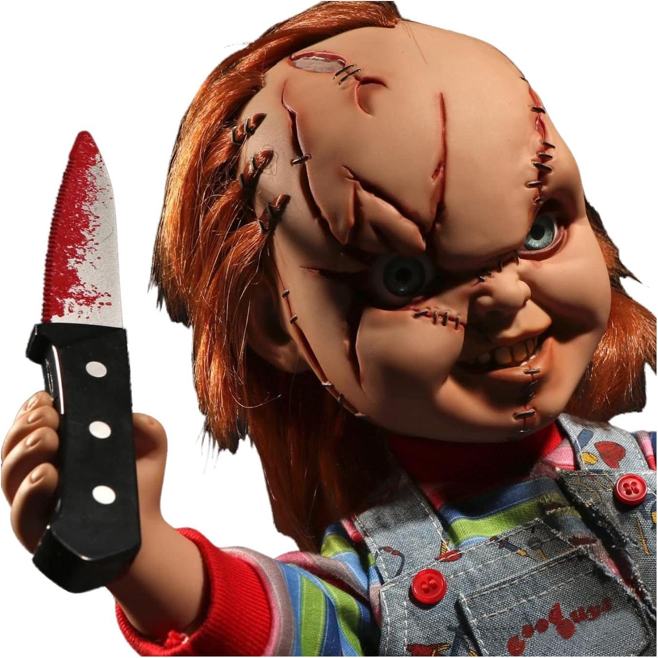 Figura de Acción Chucky Mezco 38 cm Hablante para Coleccionistas