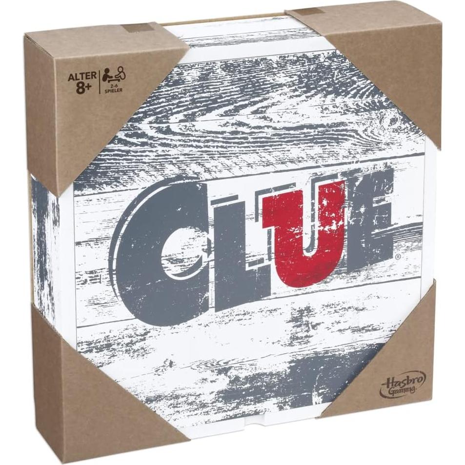 Juego Clue Edición Rústica Hasbro - 1.44 kg, 8+ años