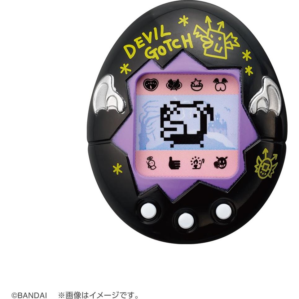 Tamagotchi Deviltchi Negro - Cosmético Compacto Brillo