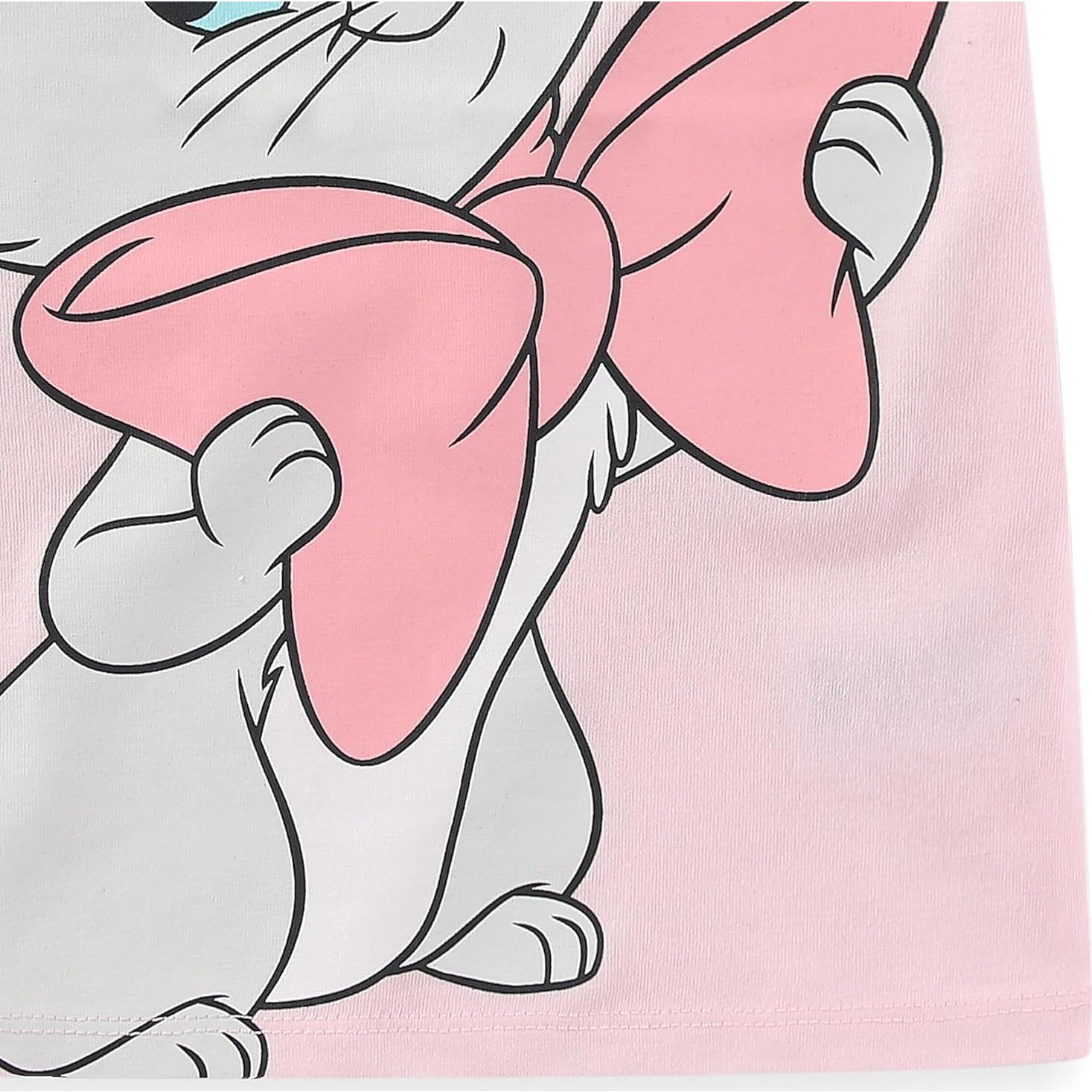 Camiseta Rosa Manga Corta Niñas Disney Aristogatos Marie